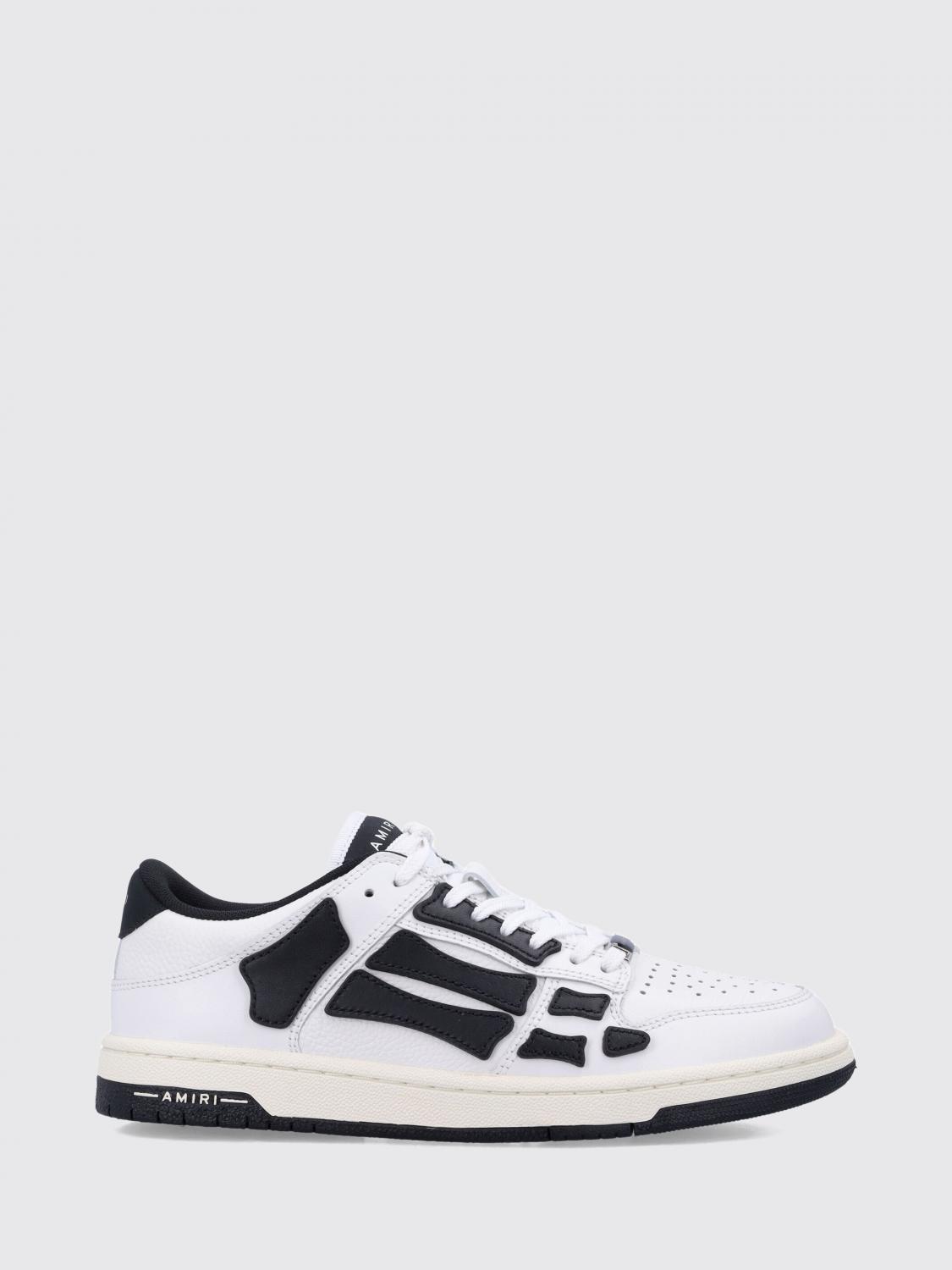 AMIRI Skel Bicolor Low-Top-Sneakers aus Rindsleder mit perforierter Spitze
