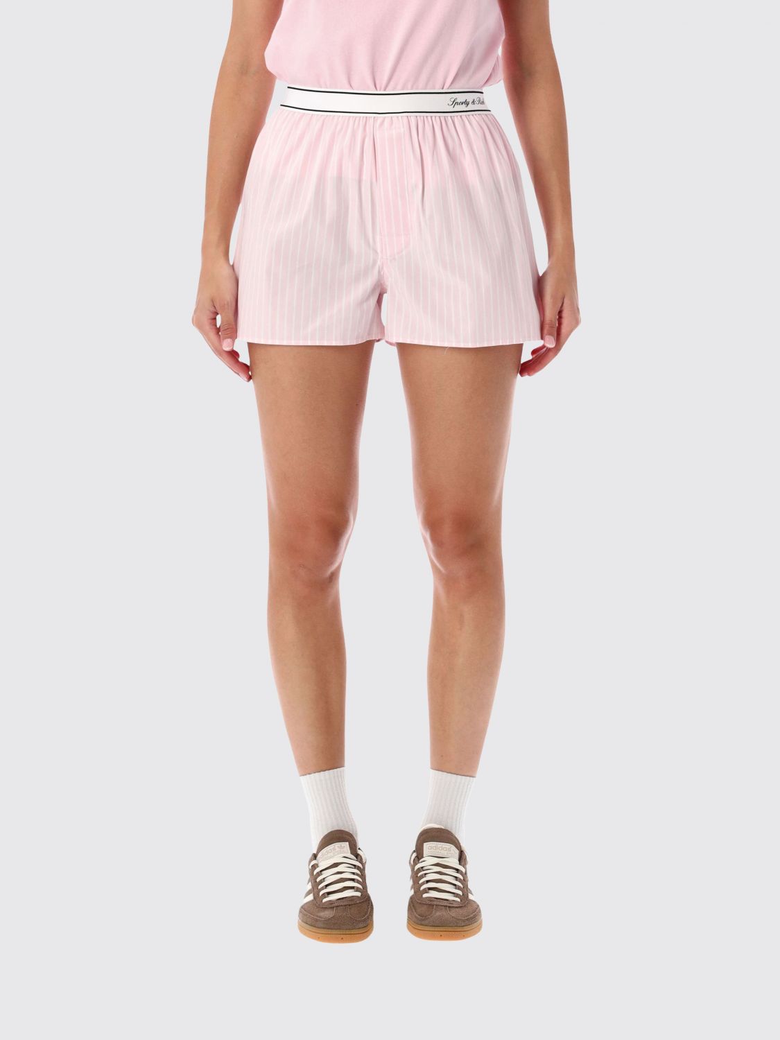 SPORTY & RICH Shorts Woman color Pink