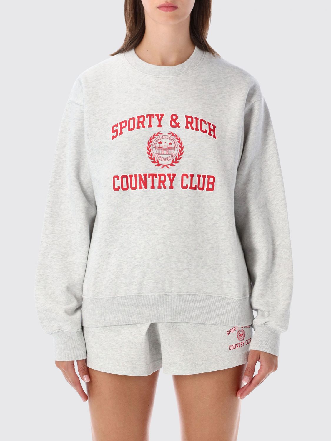 SPORTY & RICH Felpa Donna colore Grigio
