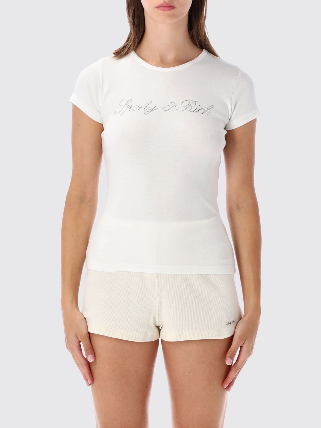 SPORTY & RICH T-Shirts Donna colore Bianco