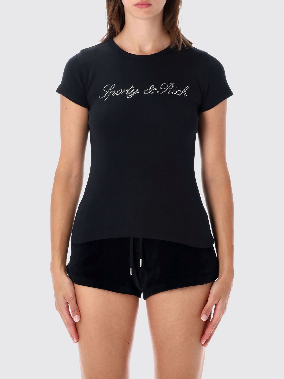 SPORTY & RICH T-Shirt Woman color Black