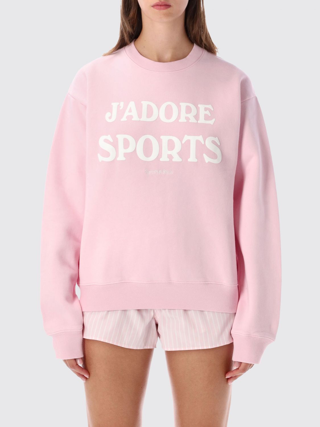 SPORTY & RICH Sweatshirt Woman color Pink