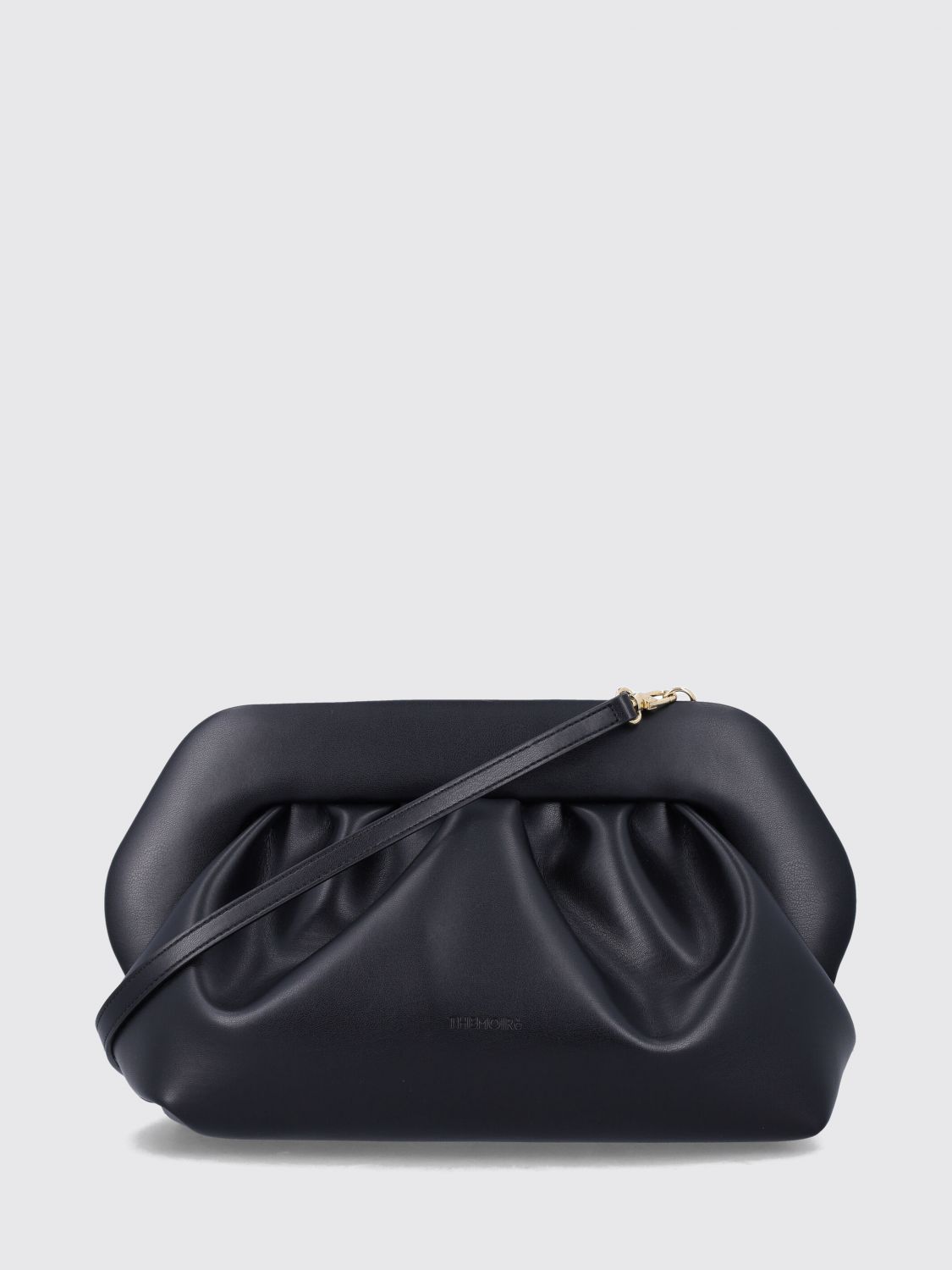 Themoirè Bios Draped Vegan Leather Clutch TheMoiré with Strap