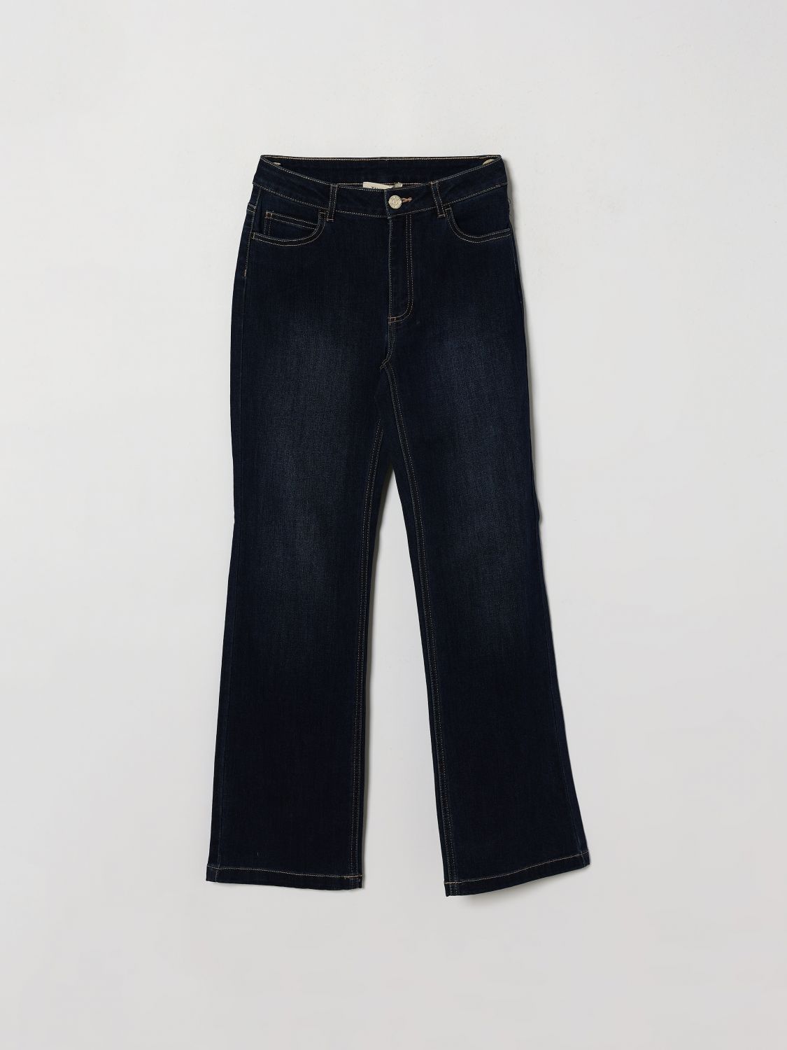 Twinset Straight-Fit Jeans für Mädchen aus Stretch-Denim mit mittlerer Leibhöhe