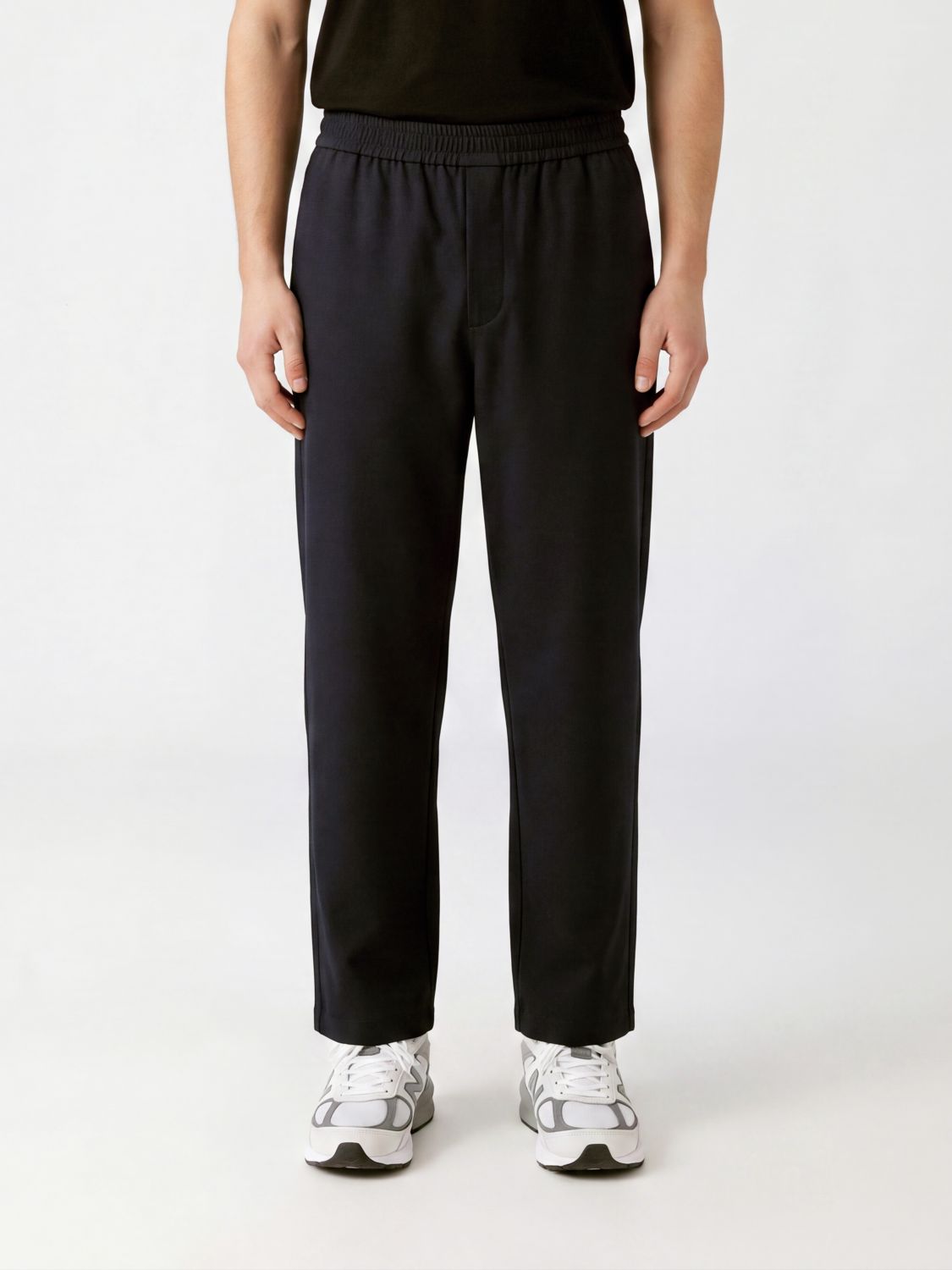 Emporio Armani Cotton Blend Jogging Trousers with Elasticated Waist