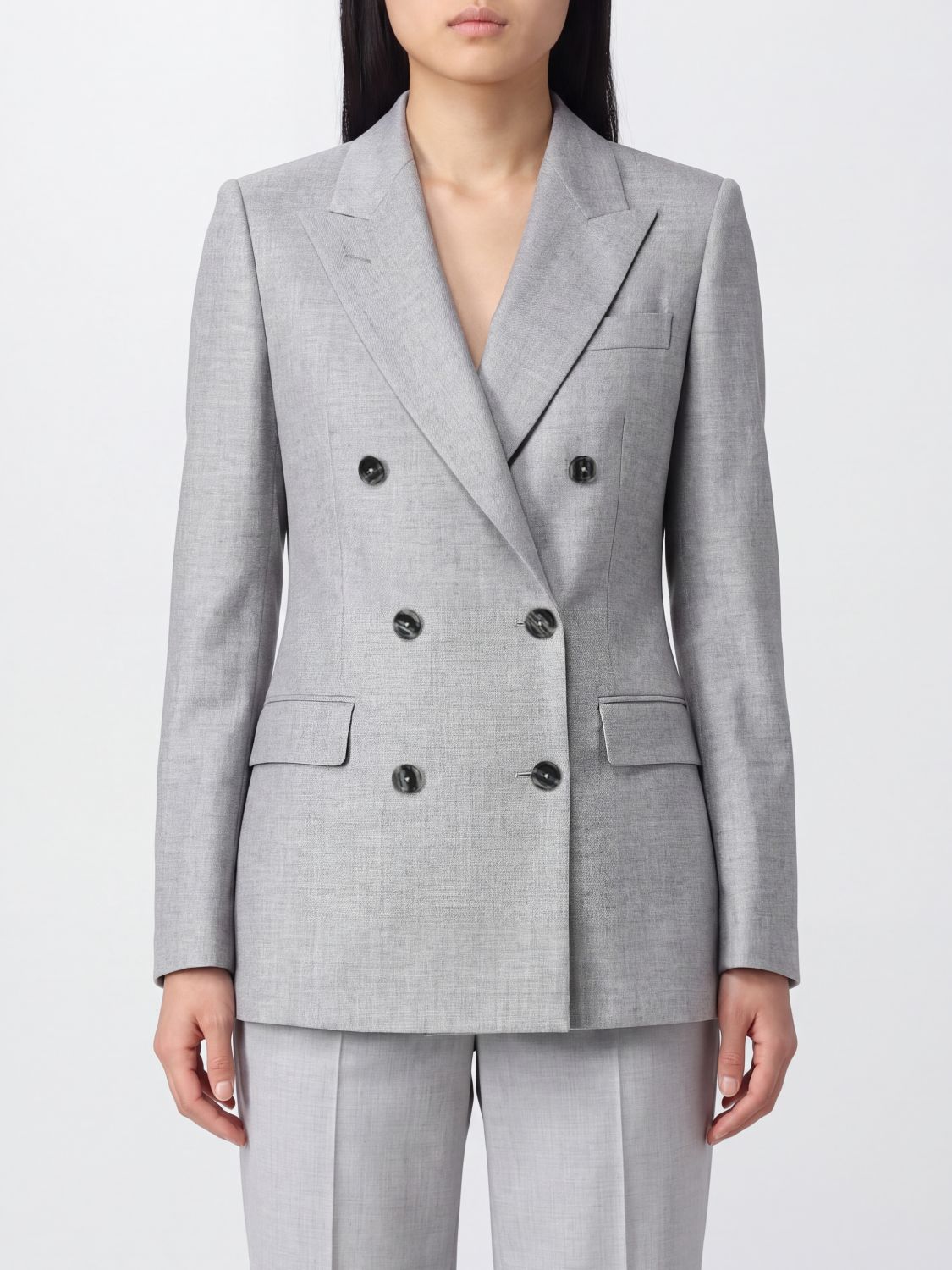 TAGLIATORE Kurzer Zweireiher-Blazer von aus Wolle mit Spitzrevers