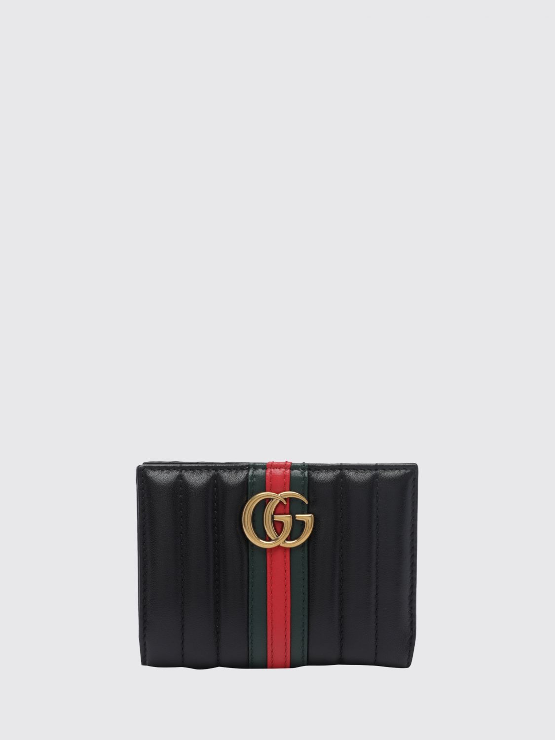 GUCCI GG Marmont Quilted Lambskin Wallet with Logo