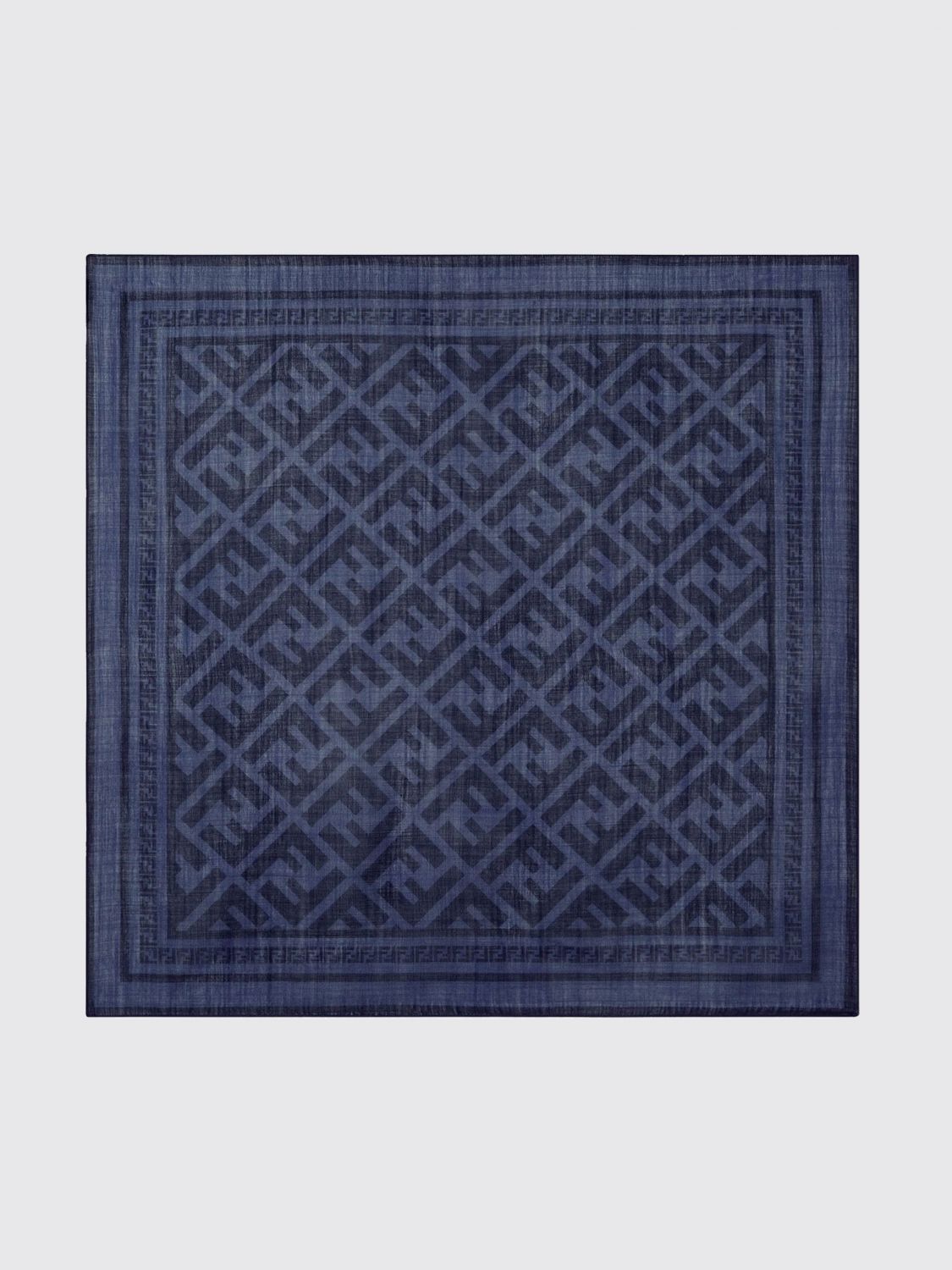 Fendi FF Monogram Jacquard Bandana in a Wool and Silk Blend · OS