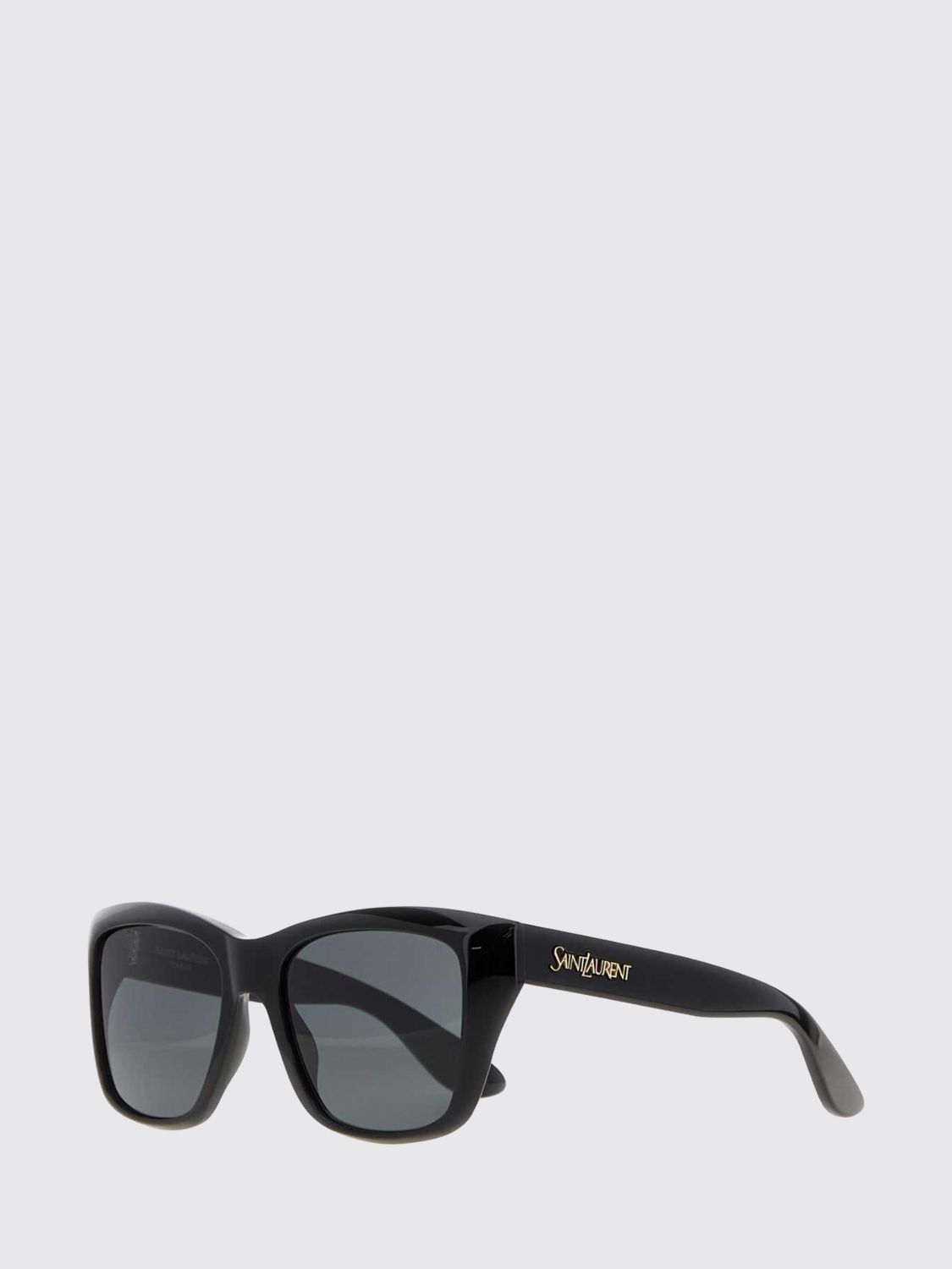SAINT LAURENT Eckige Acetat-Sonnenbrille mit laminiertem Logo