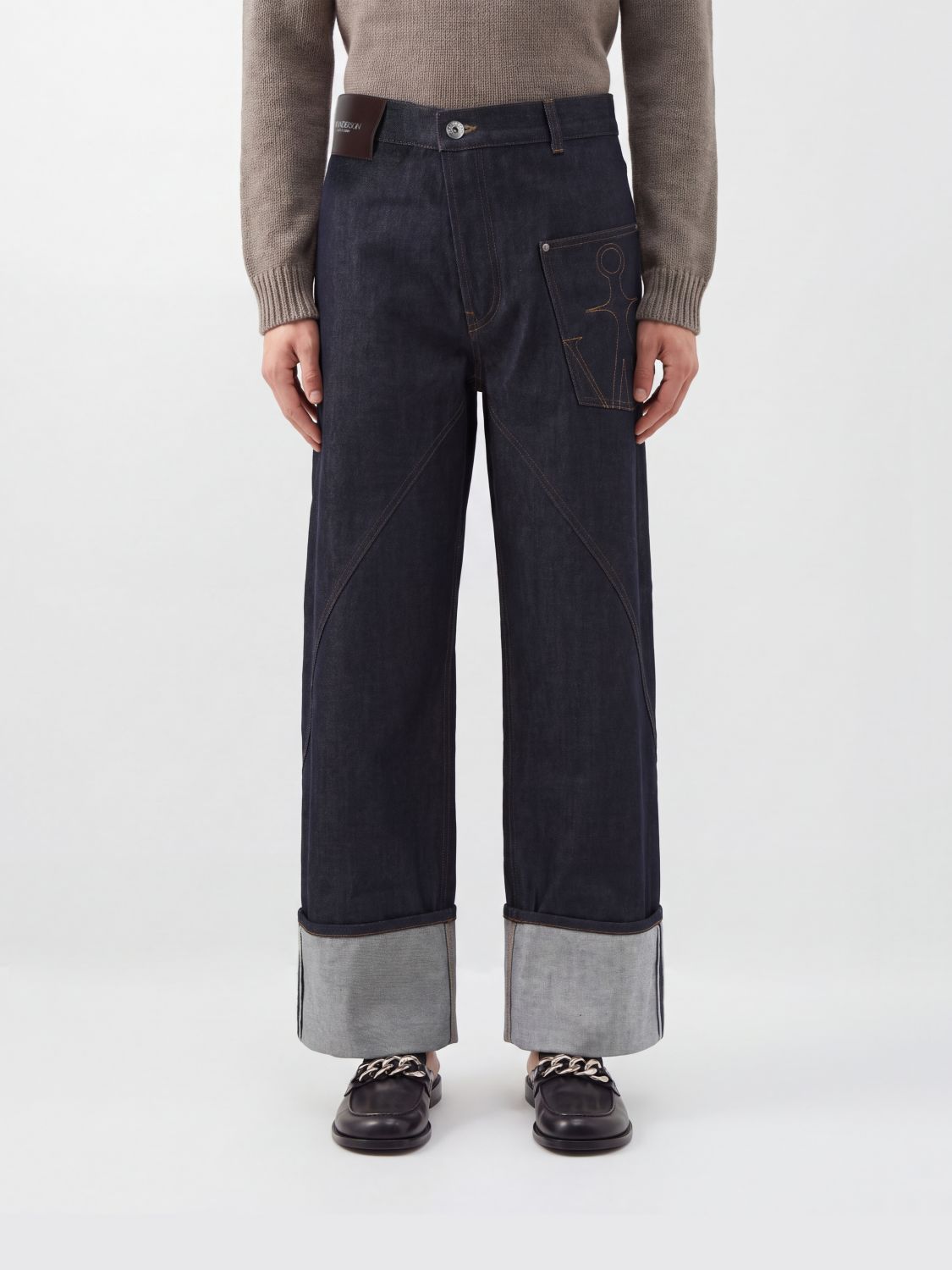 JW ANDERSON Jeans Men color Blue
