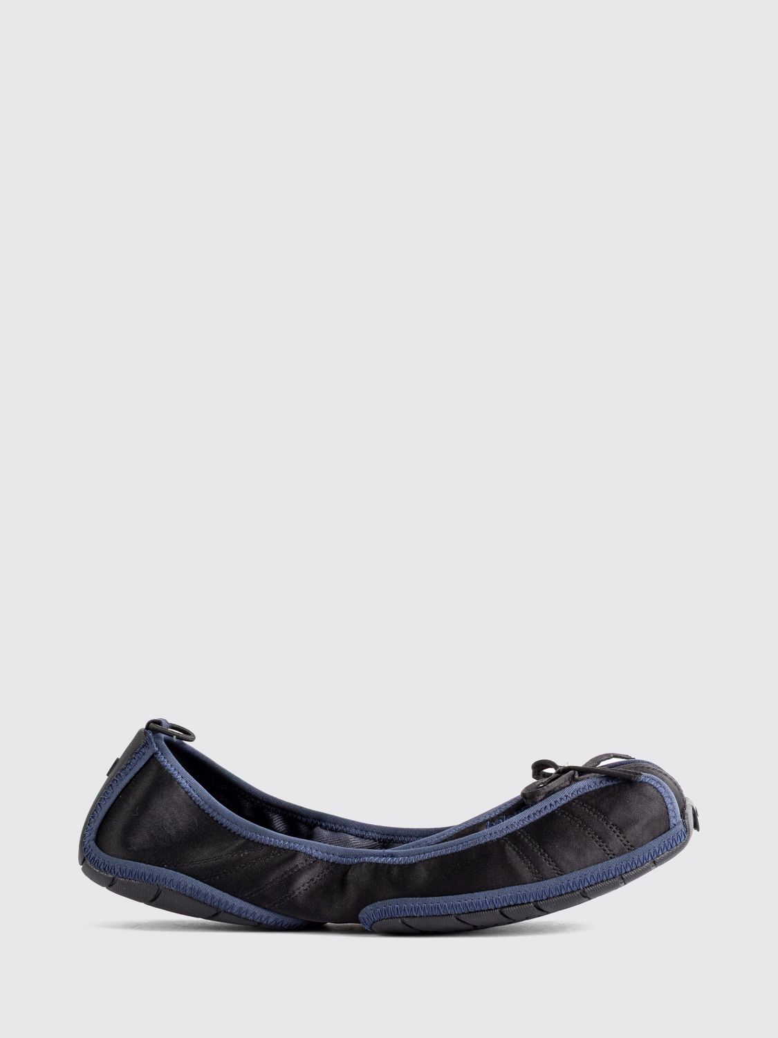 BALENCIAGA Polyester Ballerina Flats with Decorative Bow and Round Toe