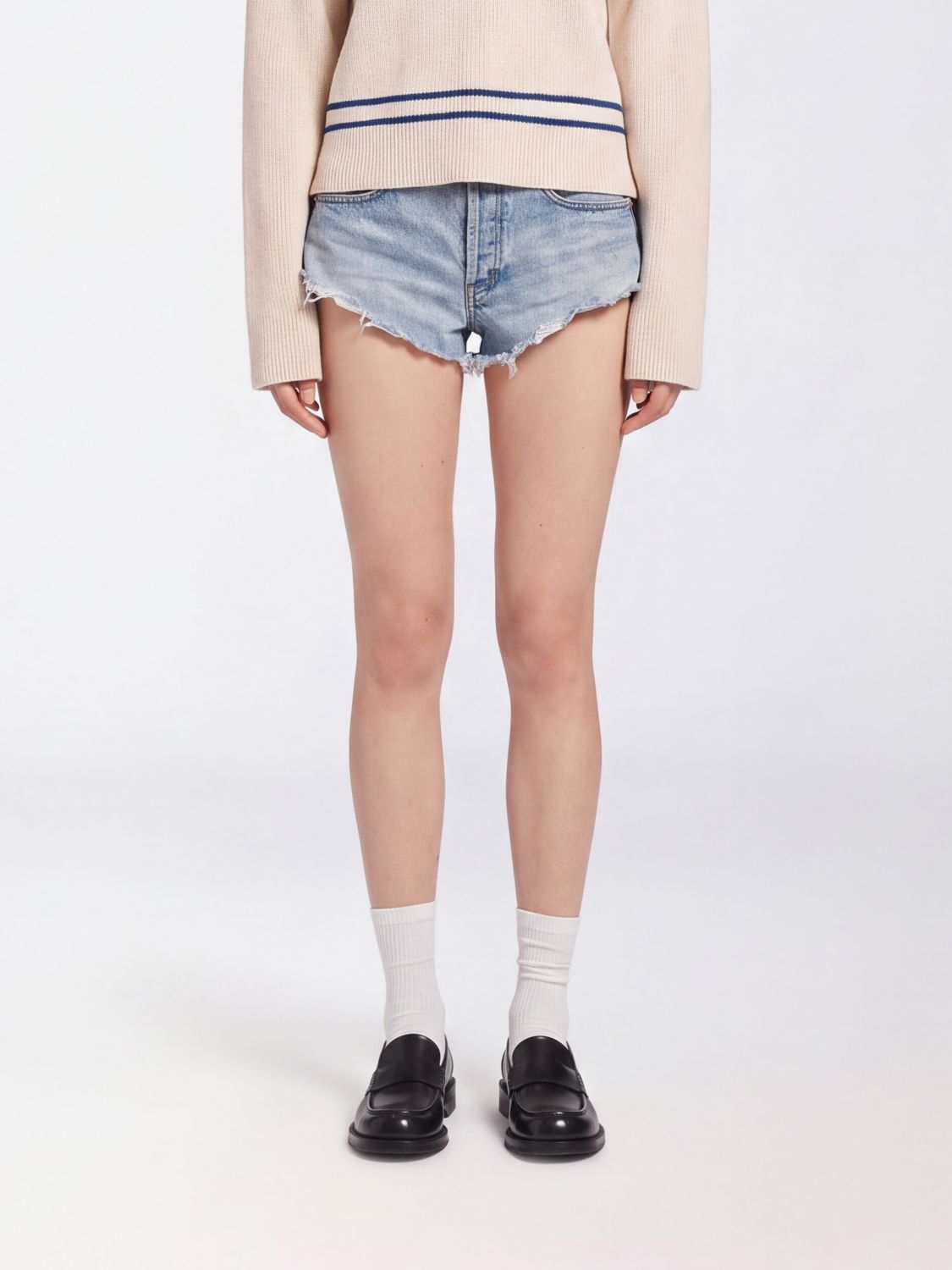 BALENCIAGA Shorts Woman color Blue