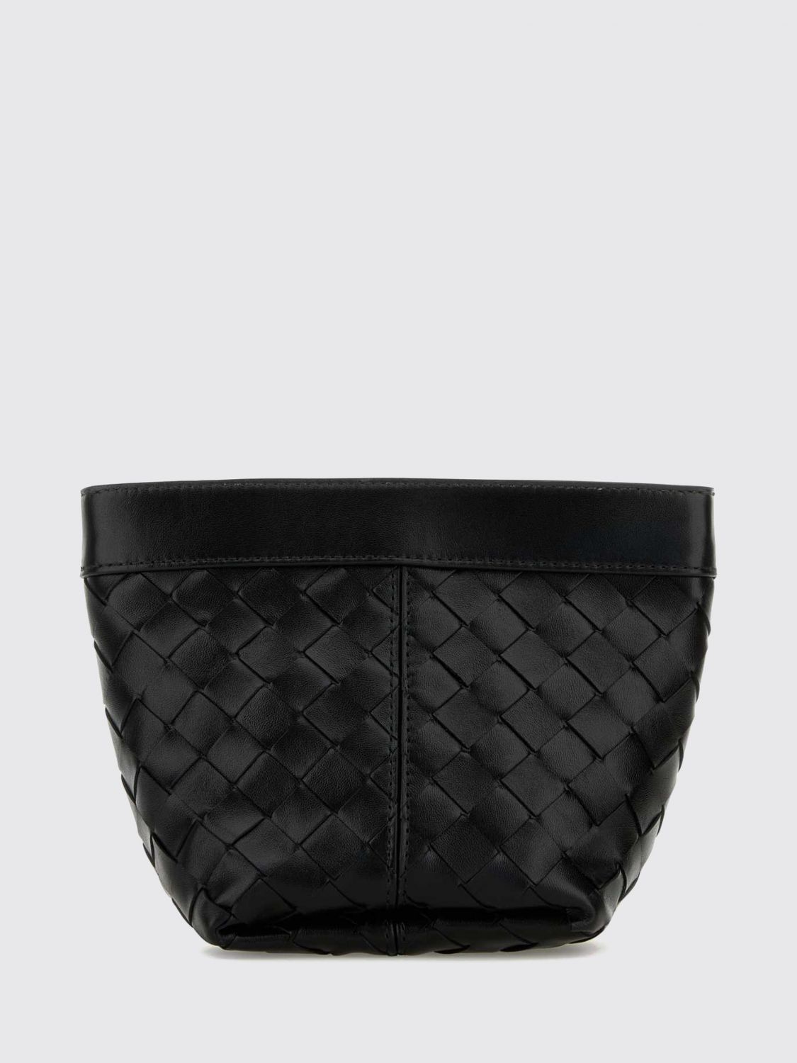Bottega Veneta Flap Intrecciato Calfskin Mini Bag with Zip Closure · OS