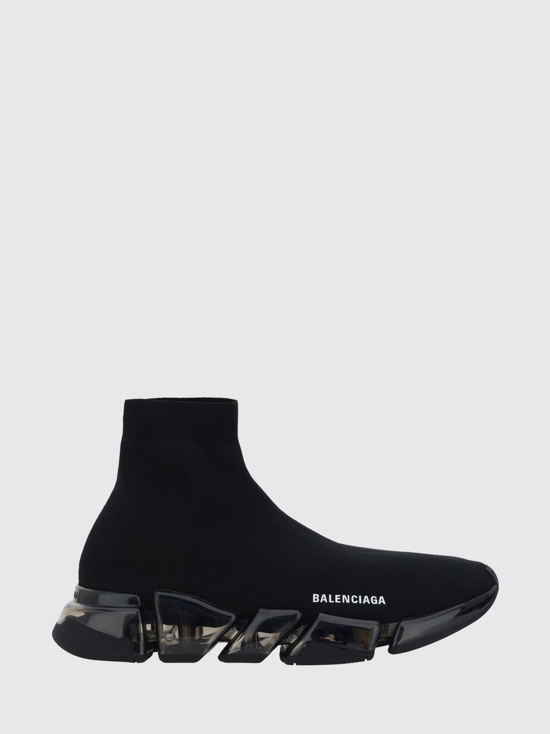 BALENCIAGA Speed 2.0 High-Top Slip-On Sneakers in Technical Fabric with Logo
