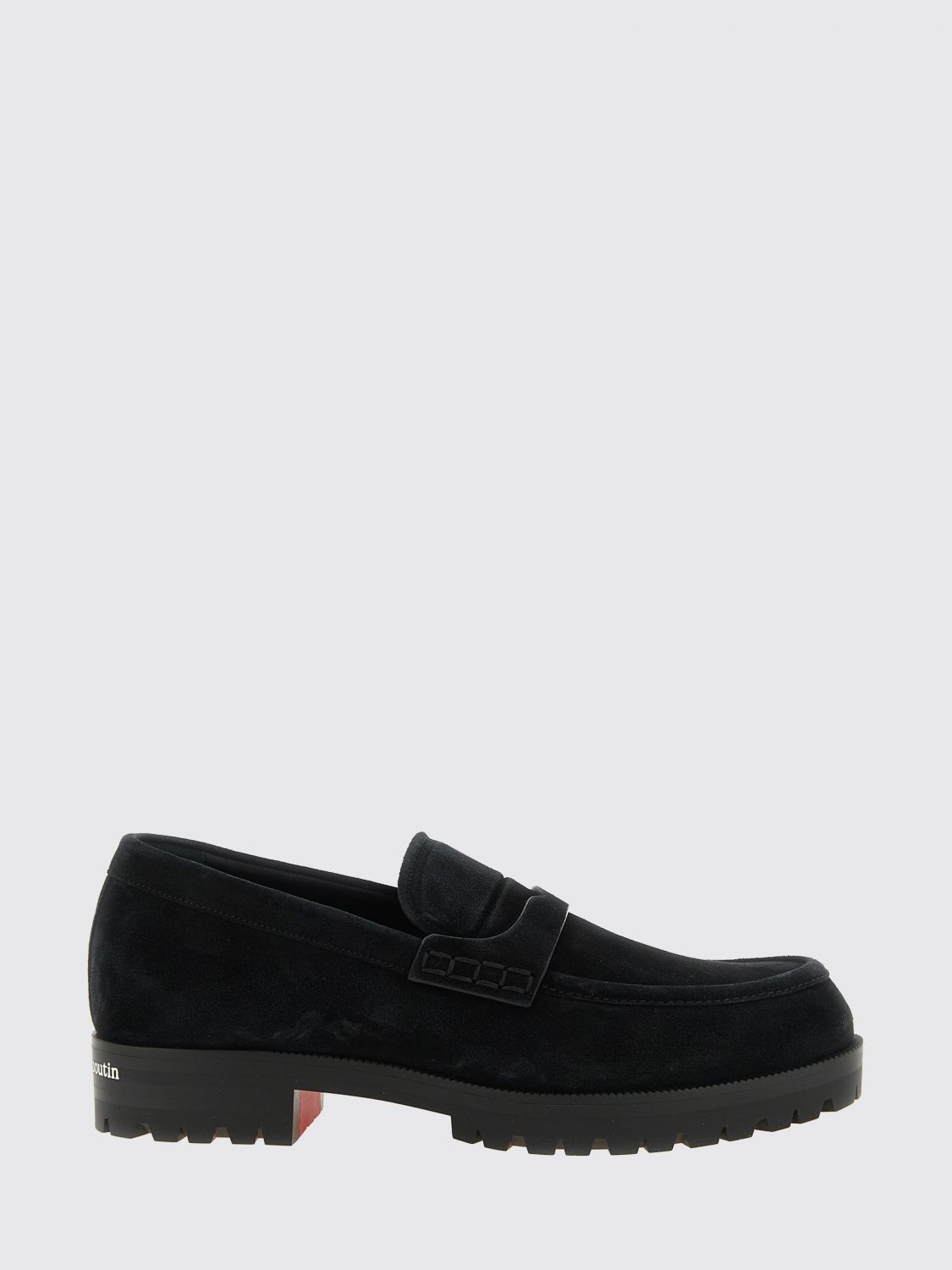 CHRISTIAN LOUBOUTIN Cavavin Penny Loafers aus Wildkalbsleder