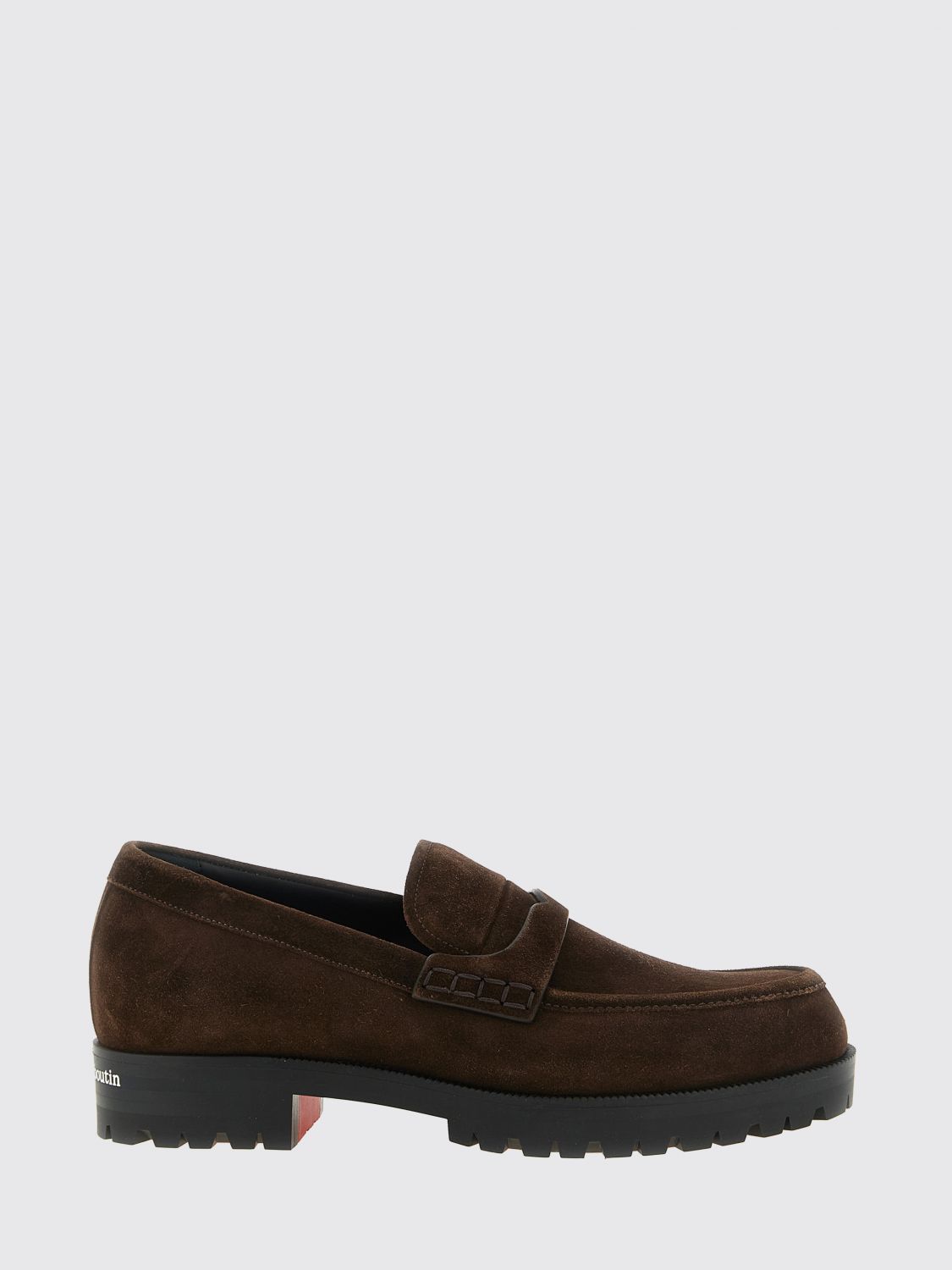 CHRISTIAN LOUBOUTIN Cavavin Penny Loafers aus Wildkalbsleder