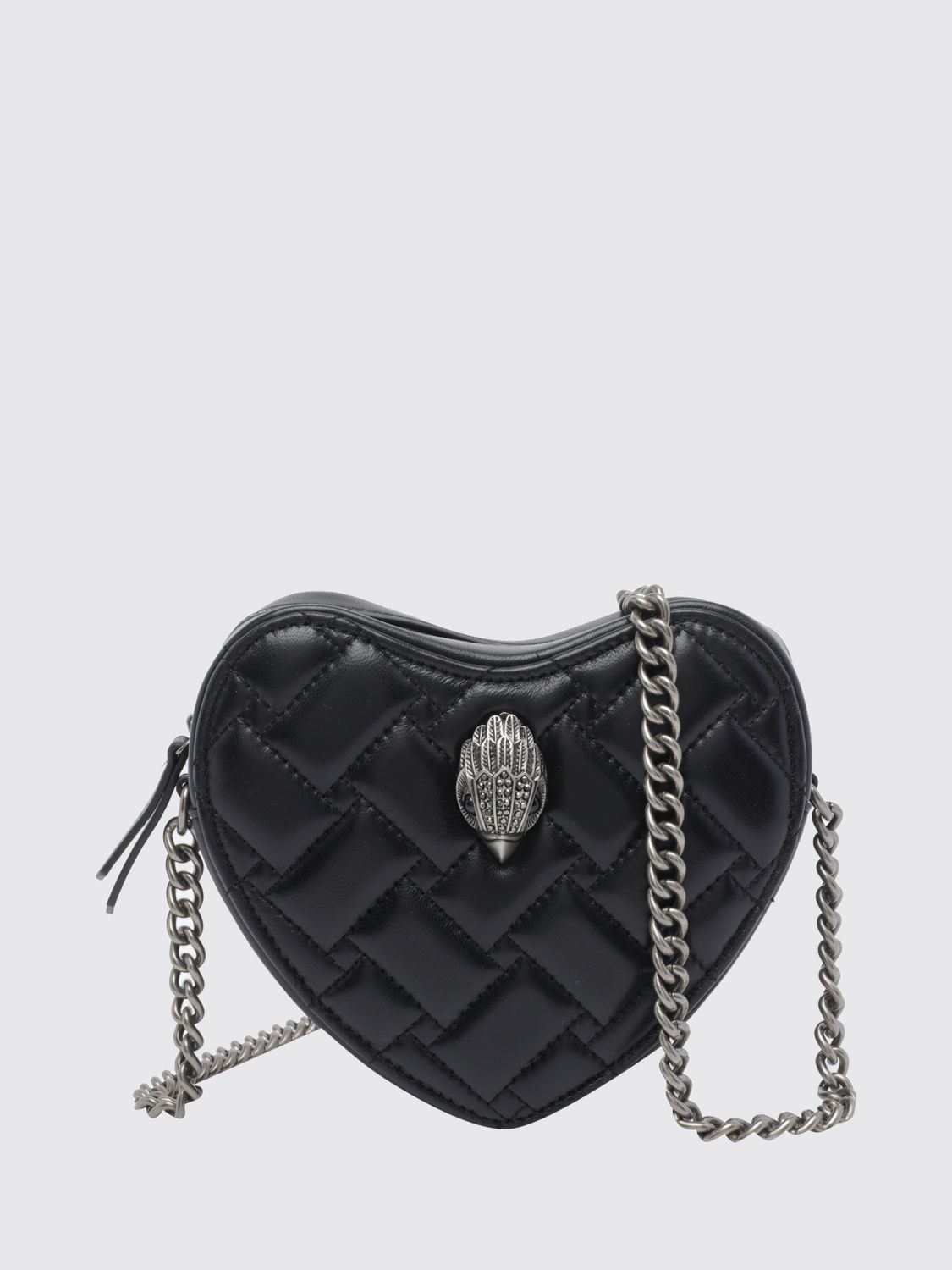 KURT GEIGER LONDON Herzförmige Mini-Schultertasche Kensington aus Matelassé-Leder