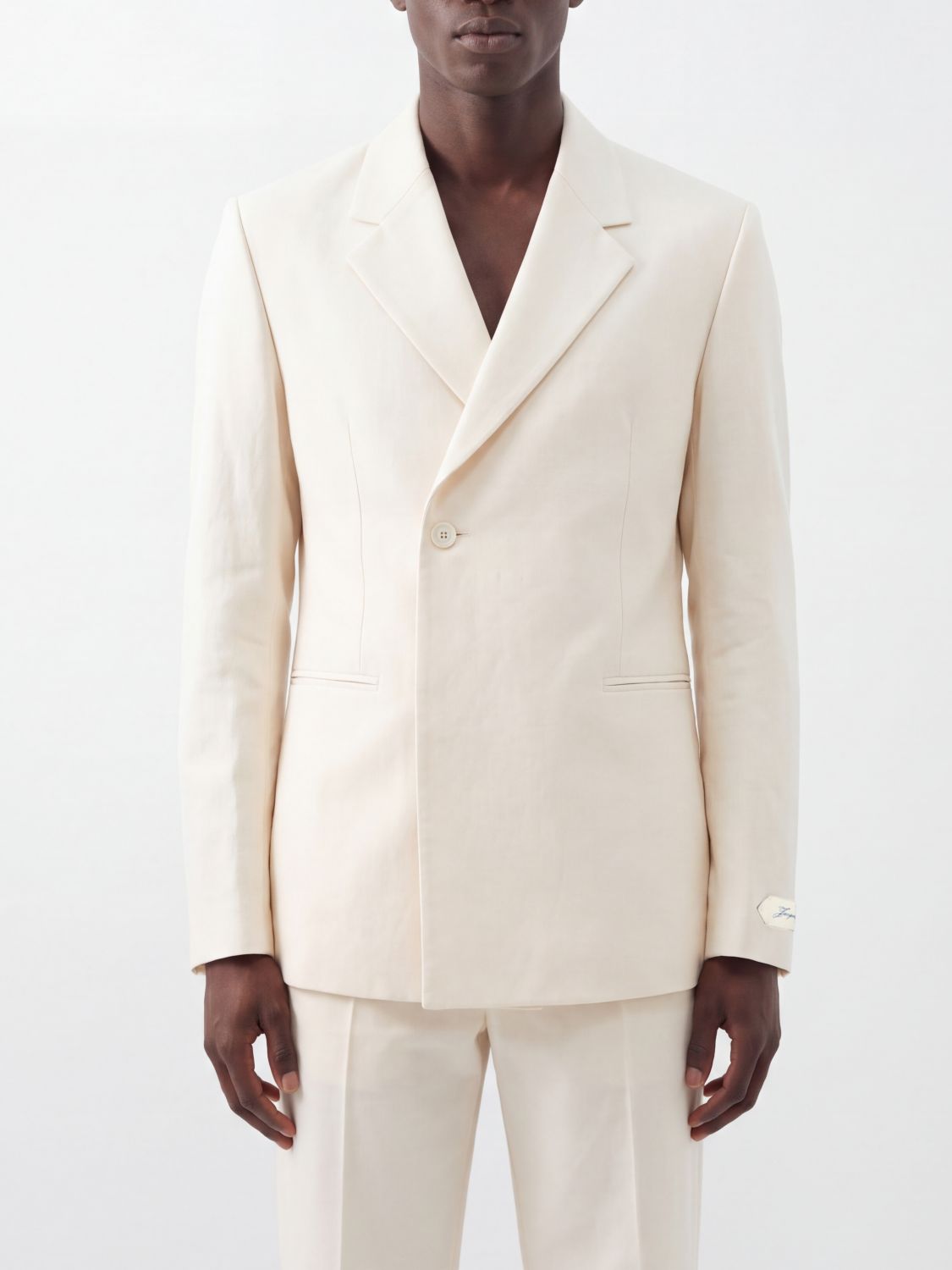 JACQUEMUS Suit Men color White