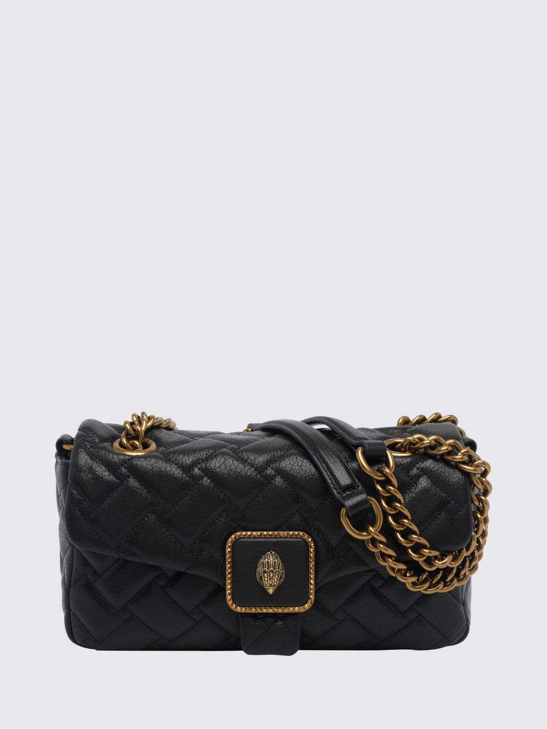 KURT GEIGER LONDON Kensington Schultertasche von aus gestepptem Leder mit Stickerei