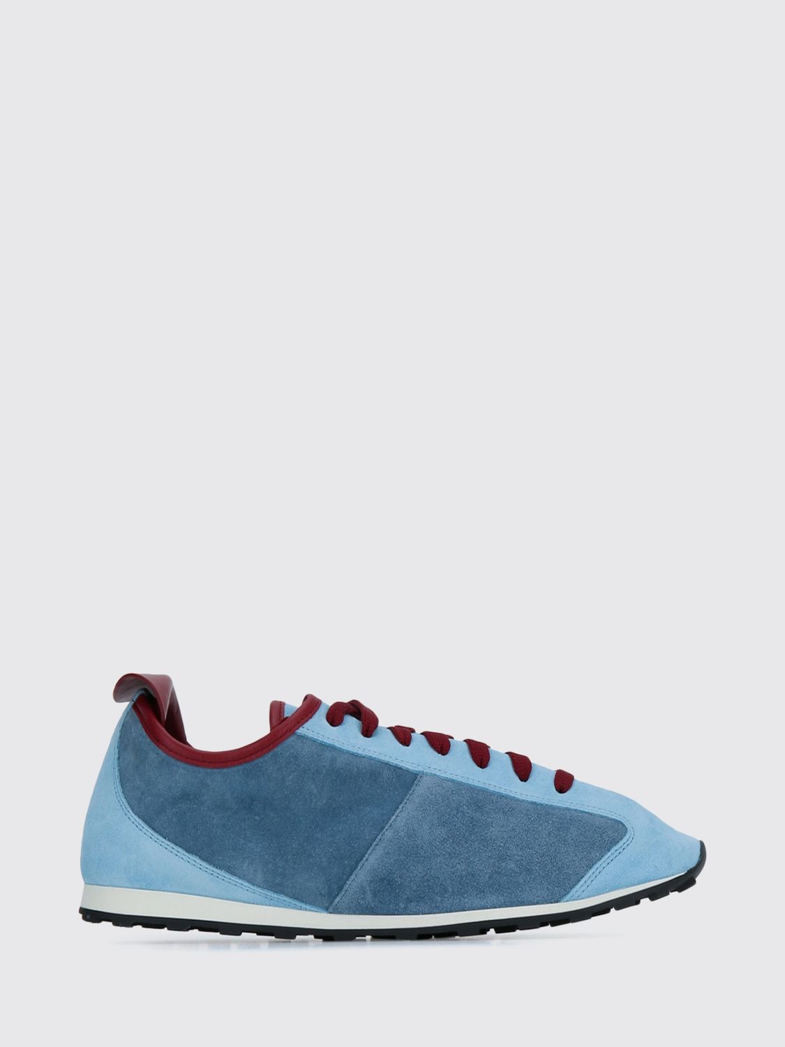 JACQUEMUS Les Tennis Bicolour Low-Top Leather and Suede Sneakers with Notched Sole JACQUEMUS Les Tennis Bicolour Low-Top Leather and Suede Sneakers with Notched Sole