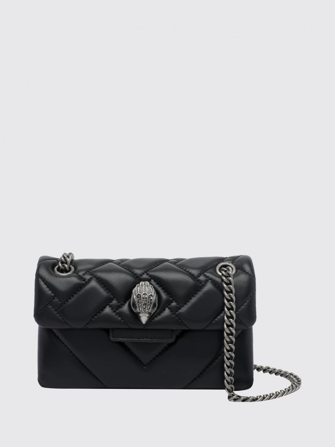 KURT GEIGER LONDON Kensington Mini-Tasche von aus Matelassé-Leder mit Strass-Logo