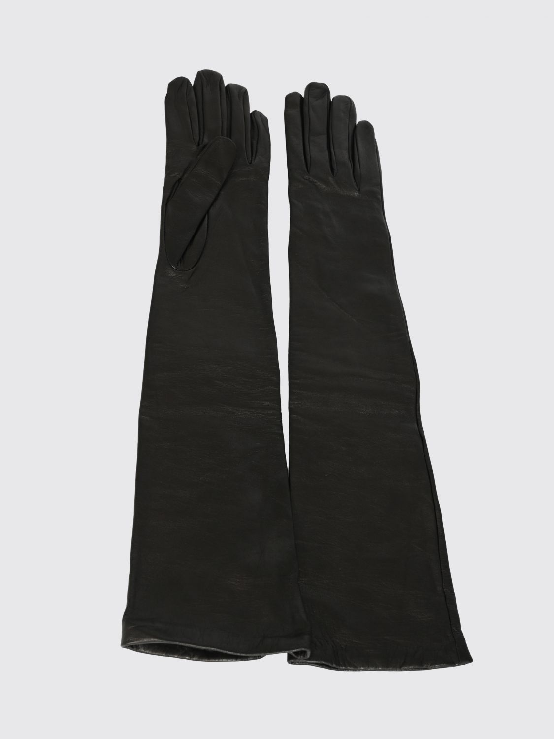 LIVIANA CONTI Elegant Long Lined Gloves in Soft Nappa Leather