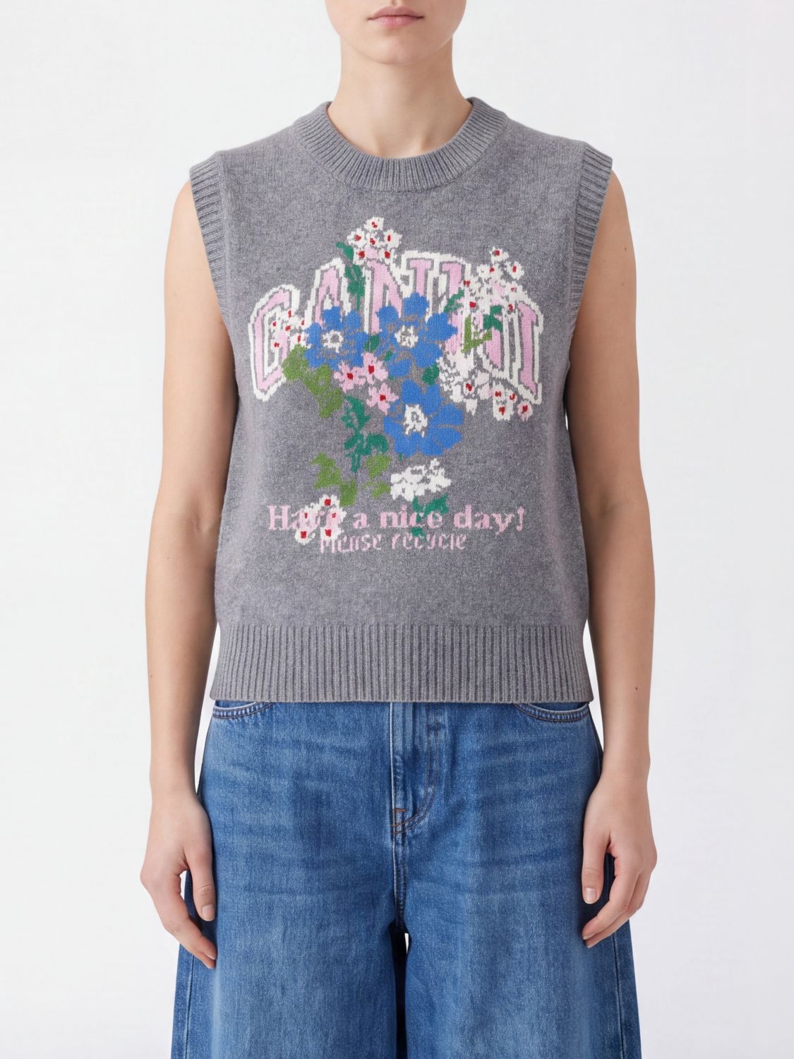 GANNI Maglia Donna colore Grigio