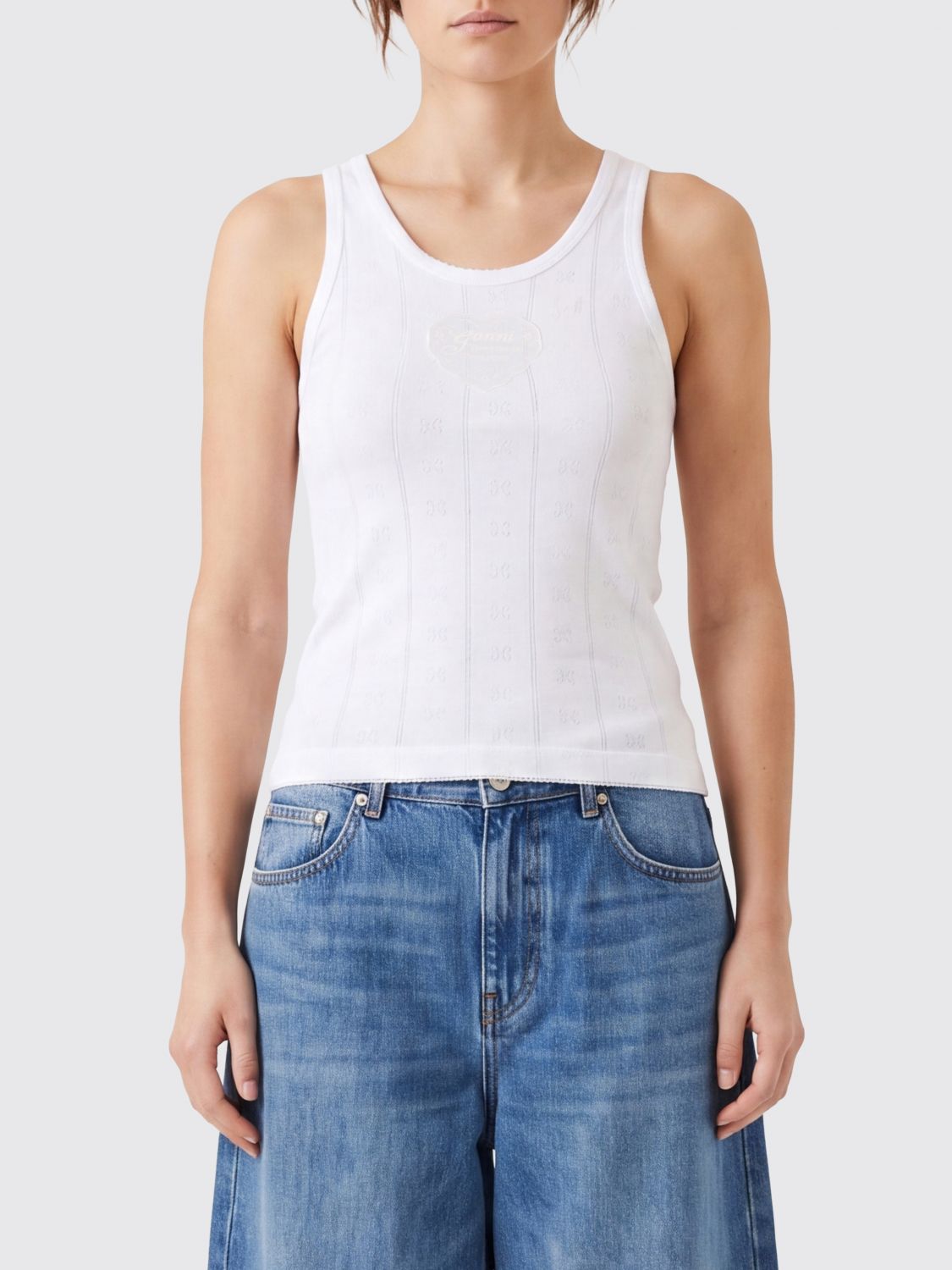 GANNI T-Shirts Donna colore Bianco