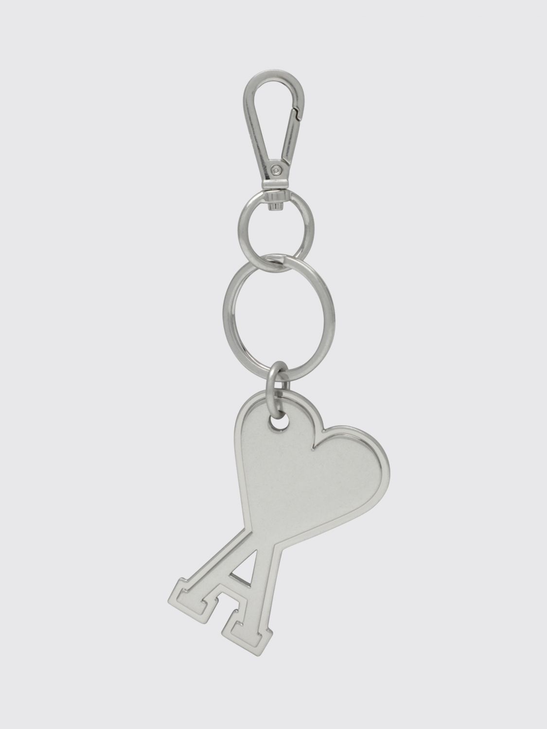 AMI PARIS Metall-Schlüsselanhänger von mit Monogramm und Karabinerhaken