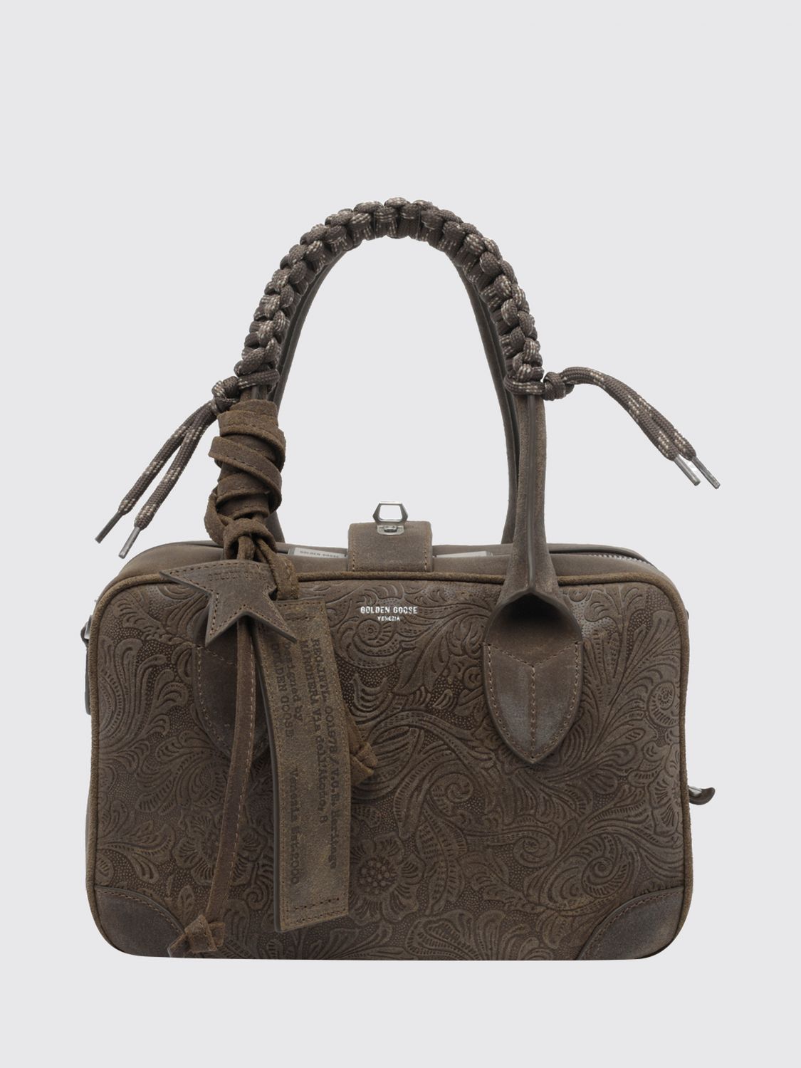 GOLDEN GOOSE Vita Handbag in Distressed Leather with Star Charm