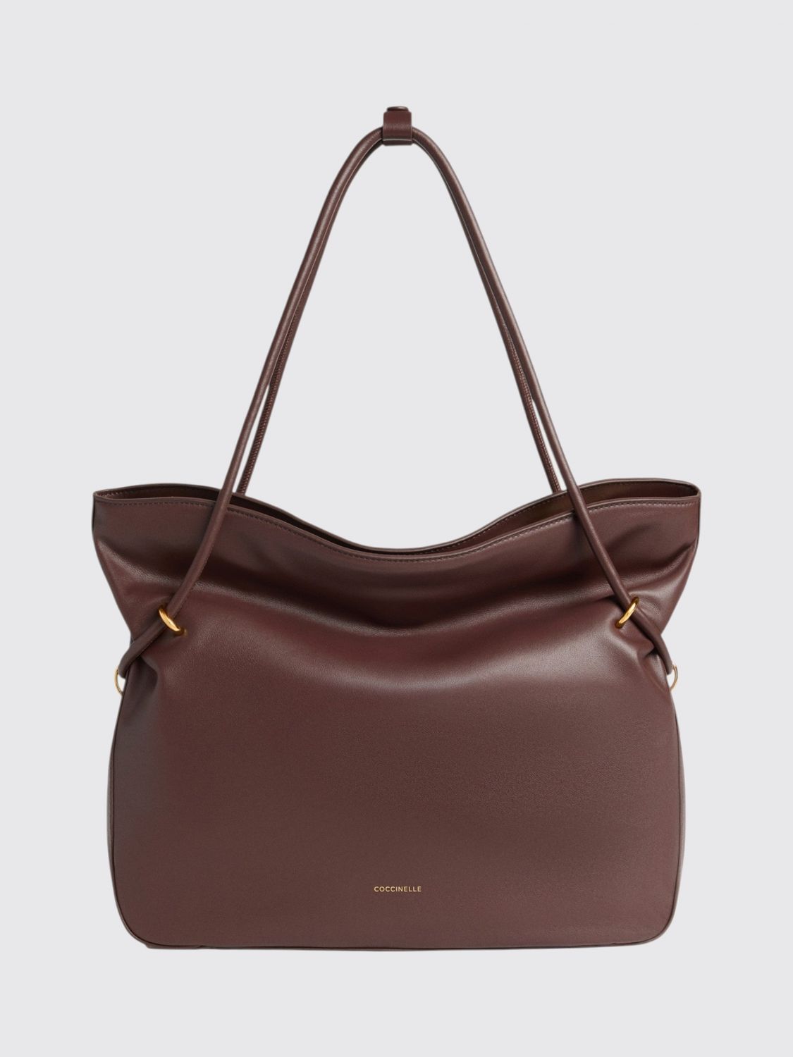 COCCINELLE Lizzie Medium Smooth Leather Tote Bag with Zip Closure and Double Handles COCCINELLE Lizzie Medium Smooth Leather Tote Bag with Zip Closure and Double Handles