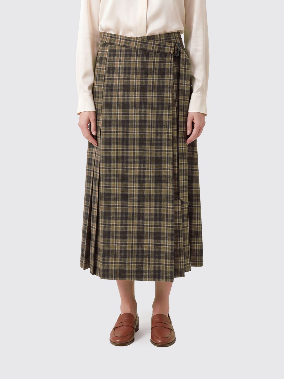 BRUNELLO CUCINELLI Skirt Woman color Brown