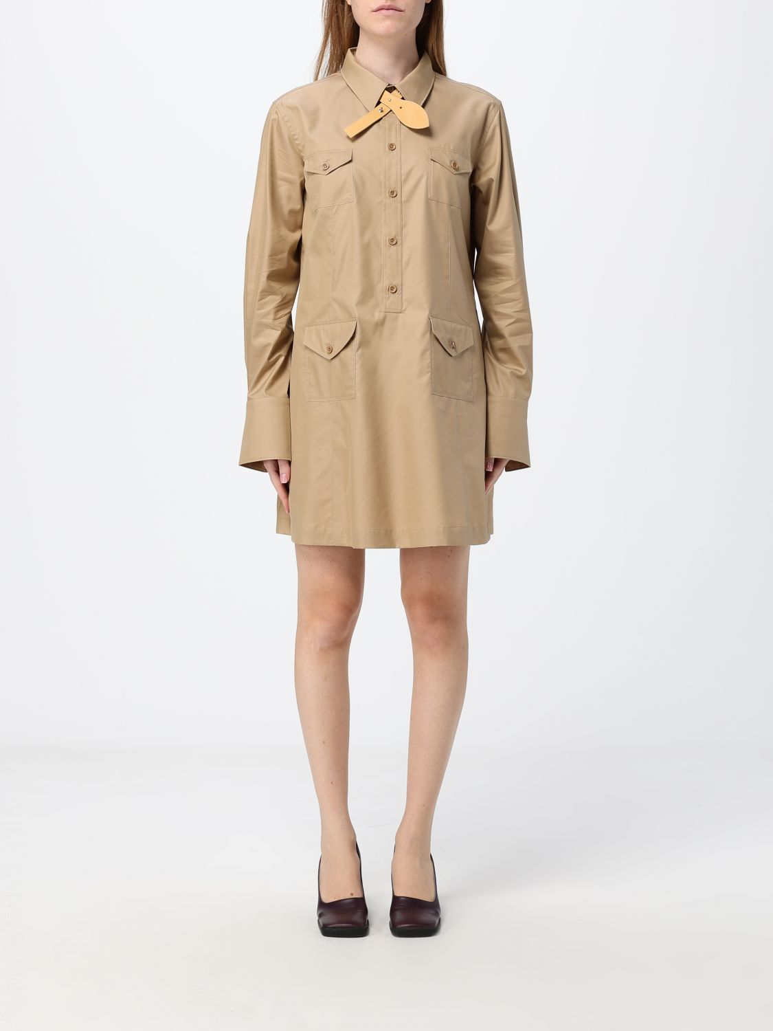 Celine Dress Woman Color Beige In Nude