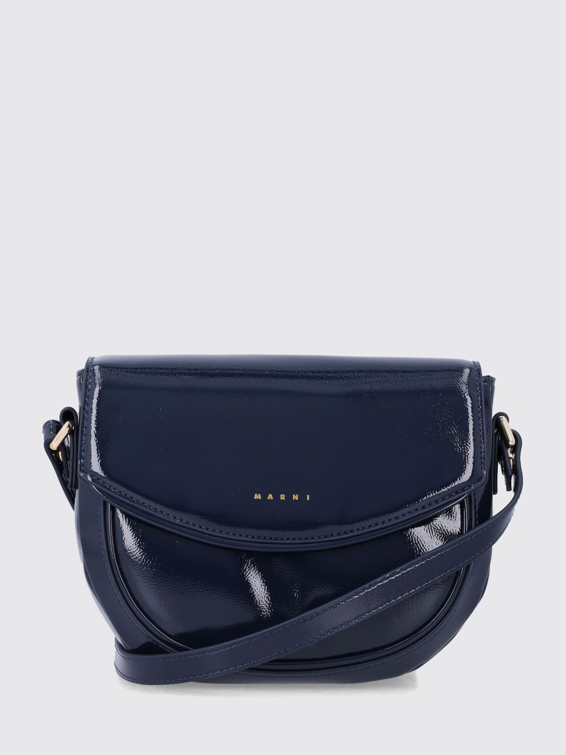 MARNI Smile Umhängetasche für Jungen aus Stoff in Lackoptik mit Logo