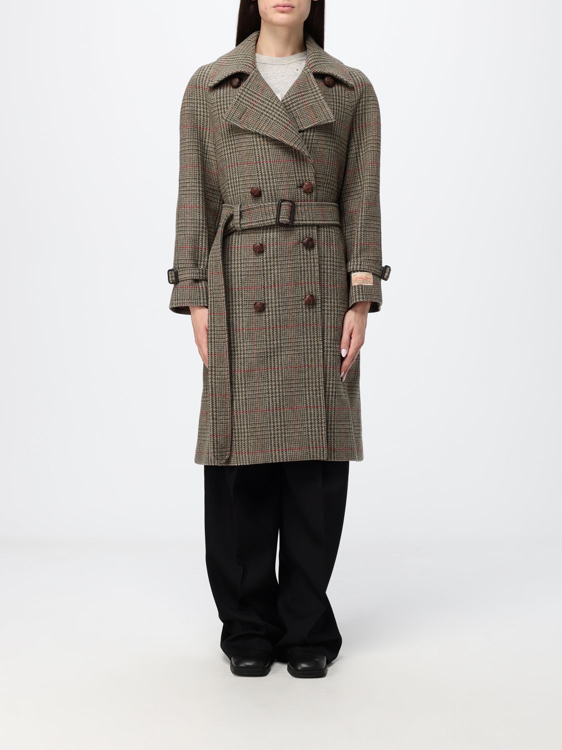 GOLDEN GOOSE Coat Woman color Grey