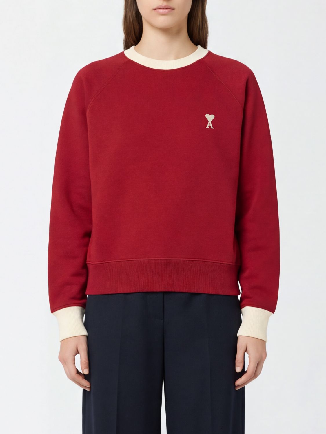 AMI PARIS Sweatshirt Woman color Red