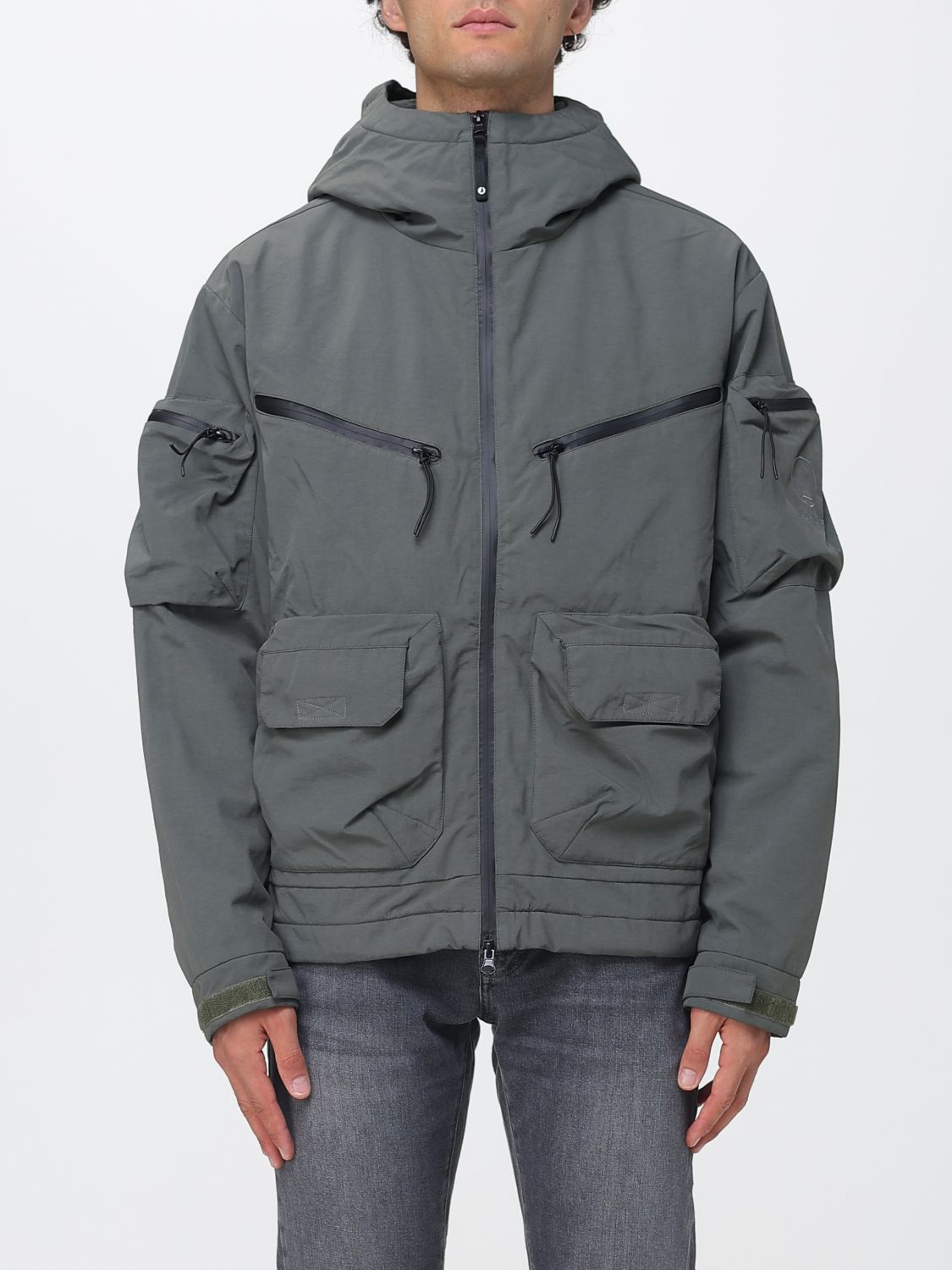 Murphy & nye Hooded Nylon Windbreaker Jacket with a Relaxed Fit