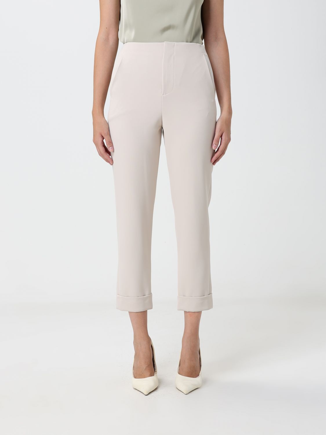Hanita Wide-Leg Tailored Crêpe Trousers with Mid-Rise Waist