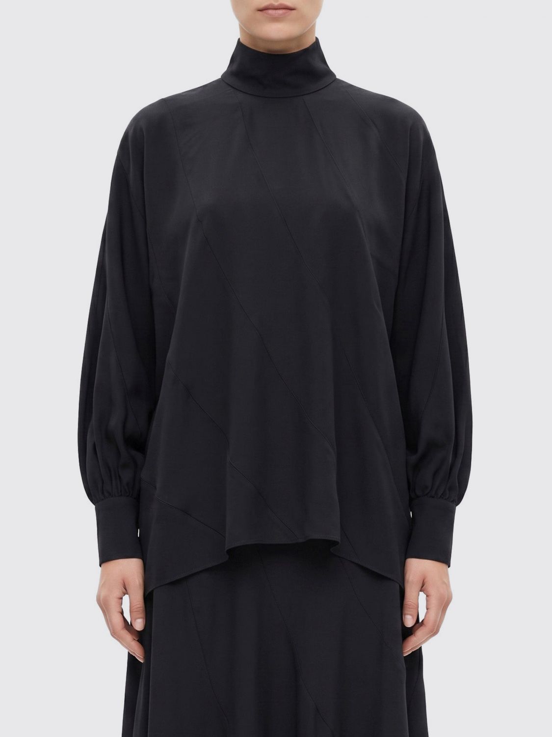 ZIMMERMANN Long-Sleeved Viscose Roll Neck with Zipped Cuffs