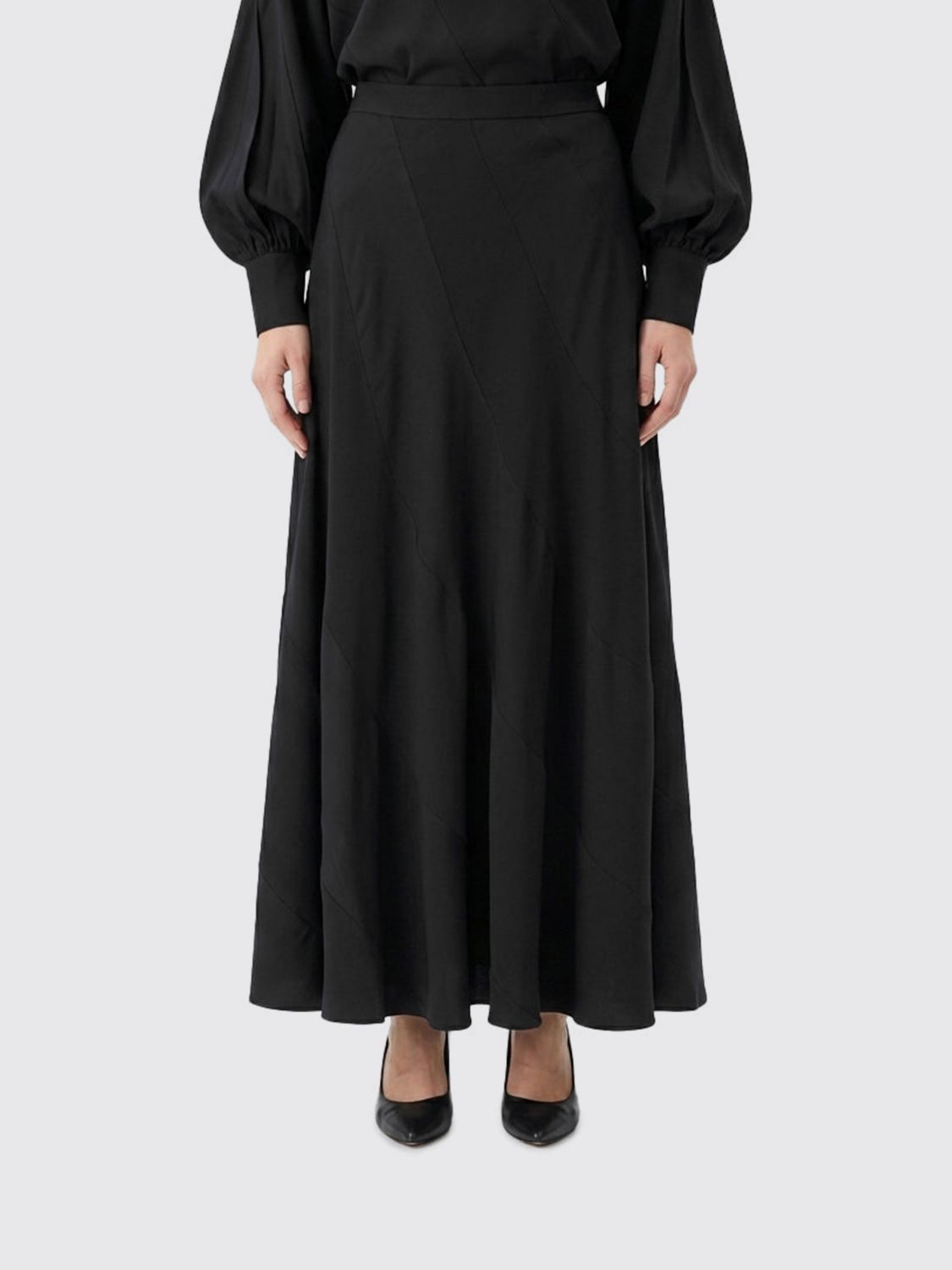 ZIMMERMANN High-Waisted Long Full Skirt in Viscose