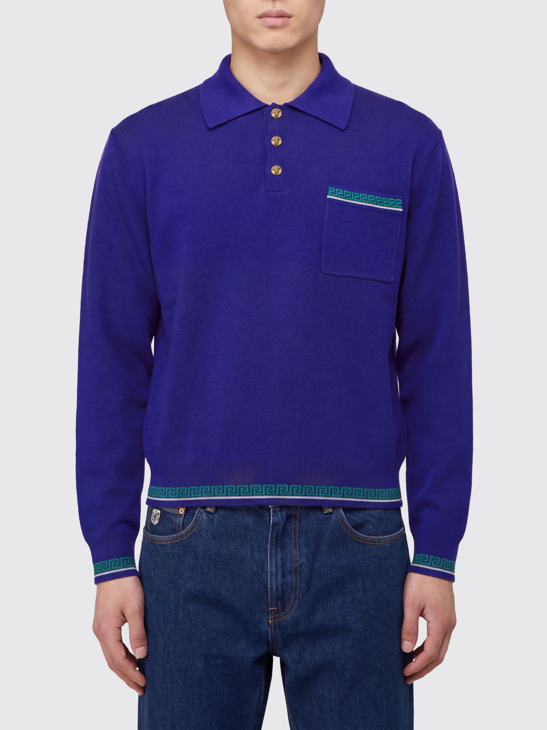 VERSACE Felpa Uomo colore Blue