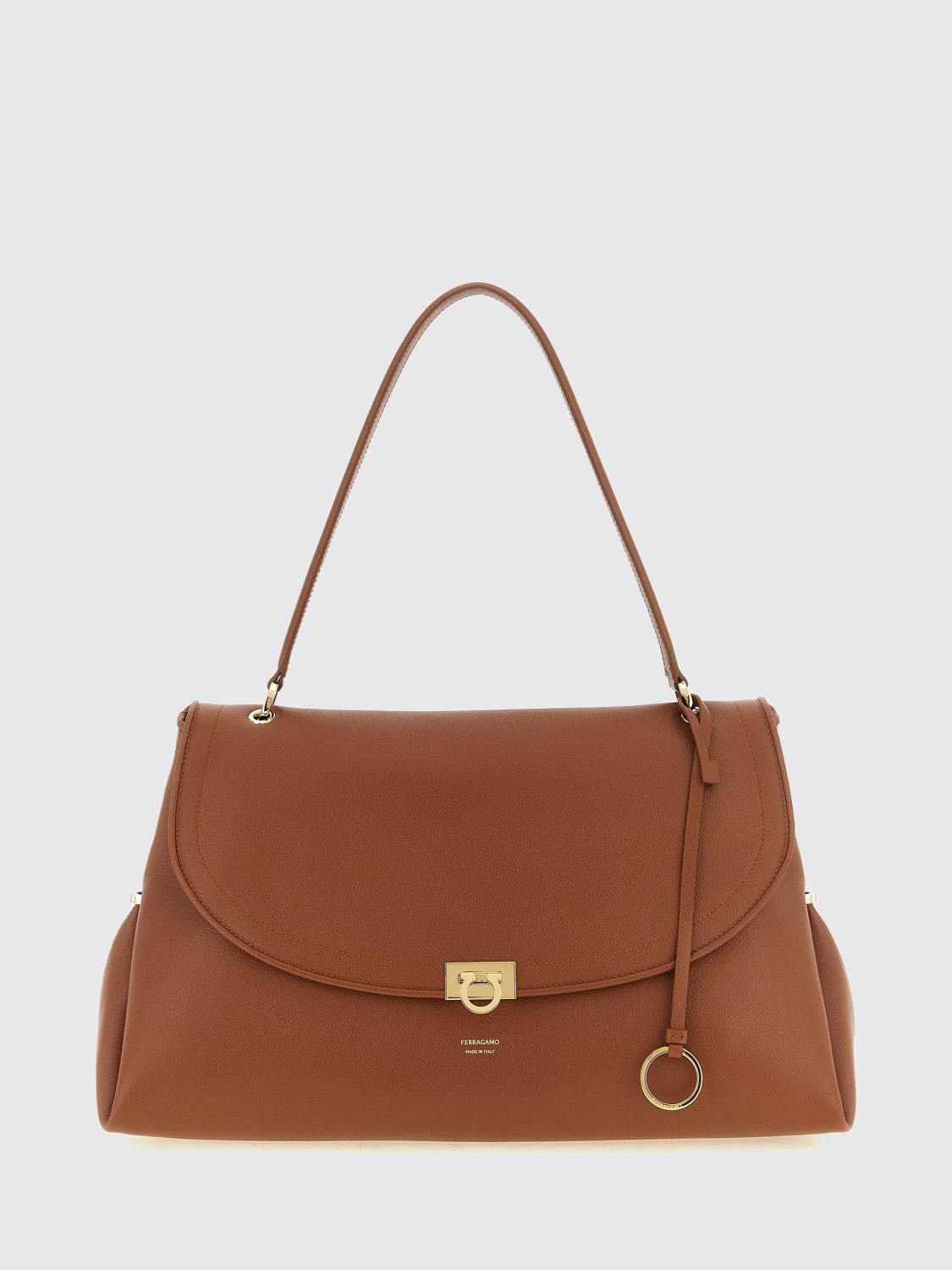 FERRAGAMO Large Sofia 2026 Calfskin Leather Shoulder Bag