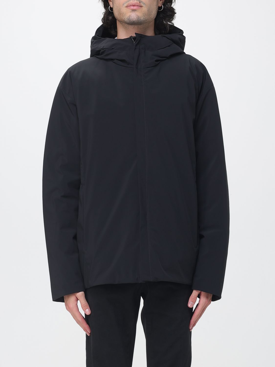 HERNO Hooded Puffer Jacket in Waterproof Technical Fabric