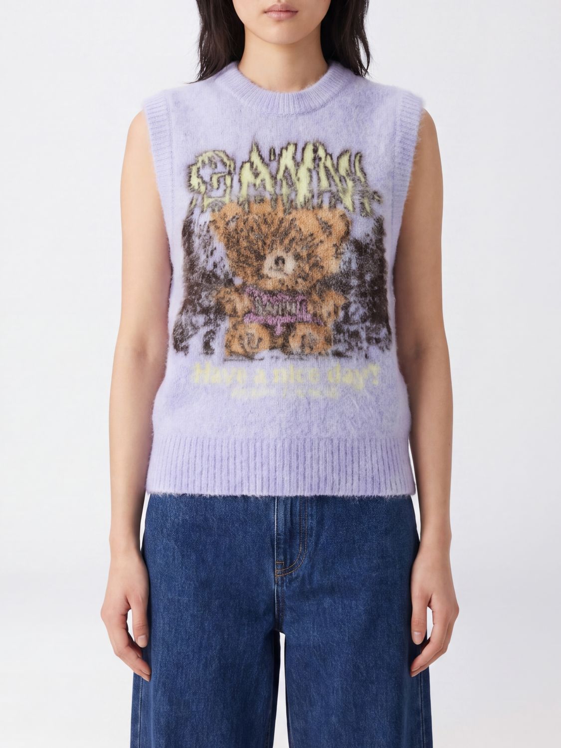GANNI Weste Damen Farbe Ice