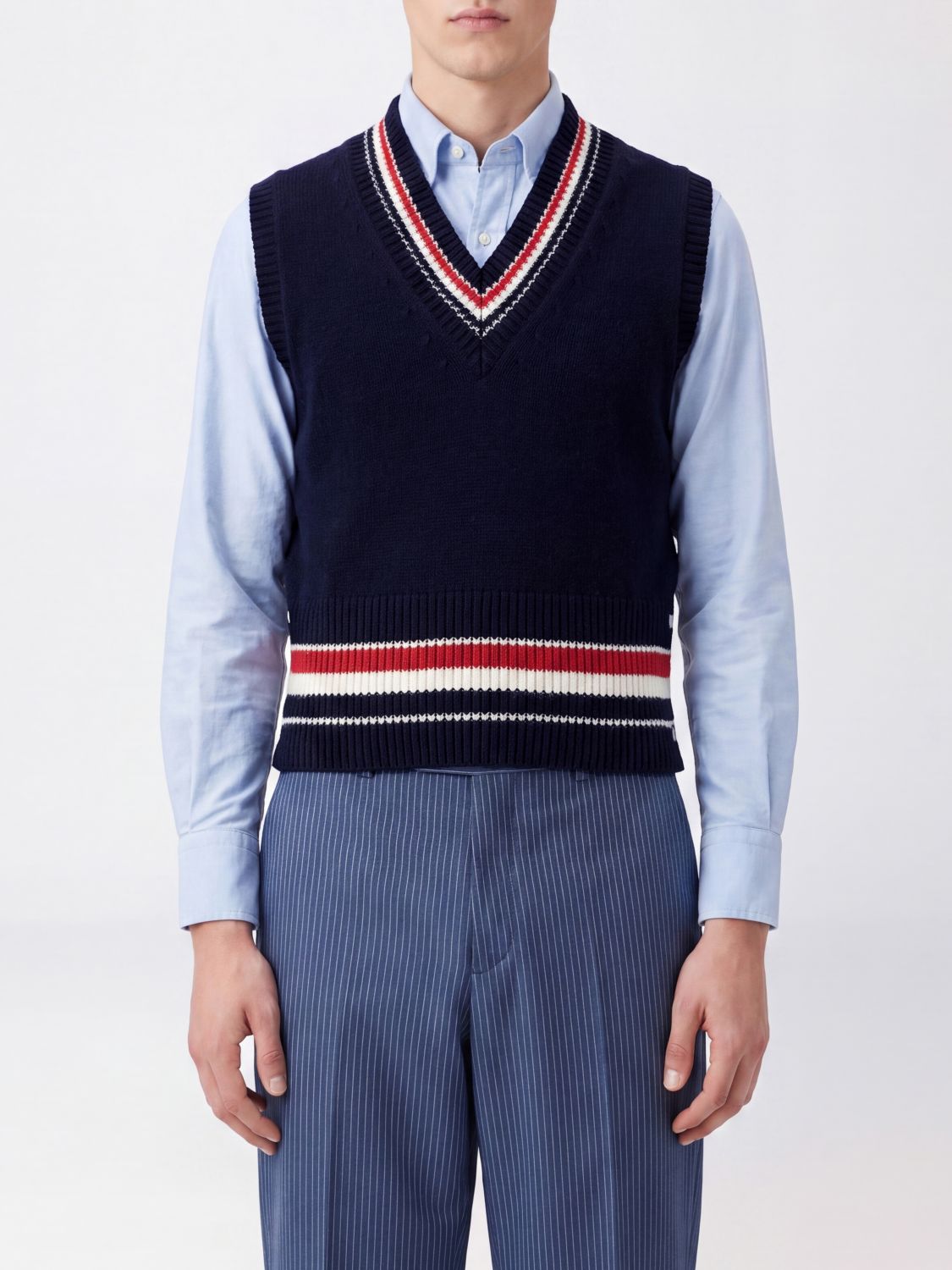 Thom Browne Suit Vest Men color Navy
