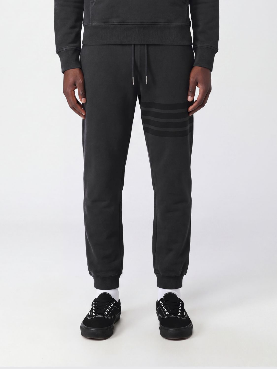 THOM BROWNE Slim-Fit-Jogginghose aus Baumwolle von mit 4-Bar-Detail