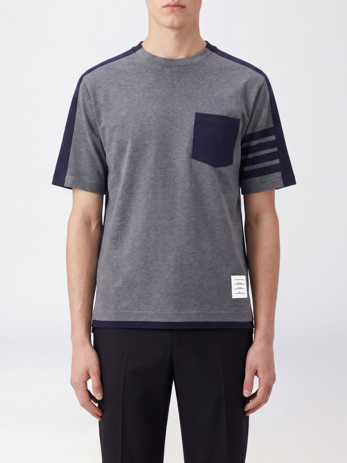 THOM BROWNE T-Shirt Herren Farbe Grau