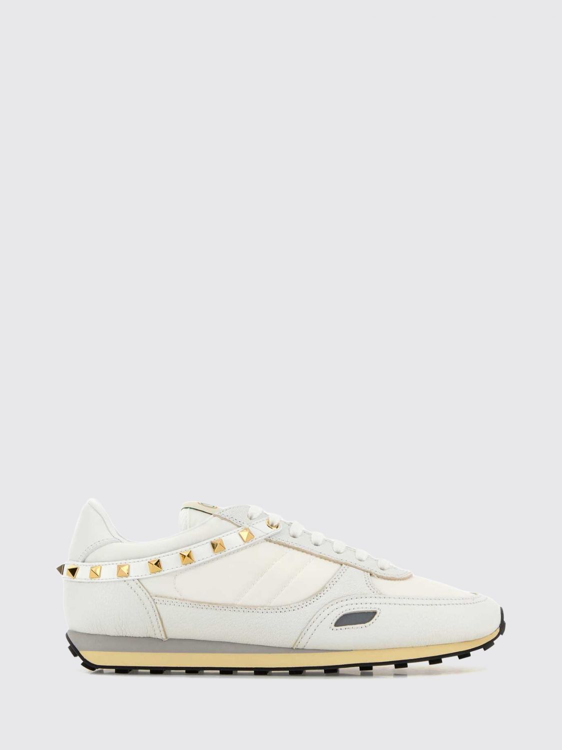 VALENTINO GARAVANI Stud Up Sneaker aus Leder und Nylon mit Rockstud-Nieten