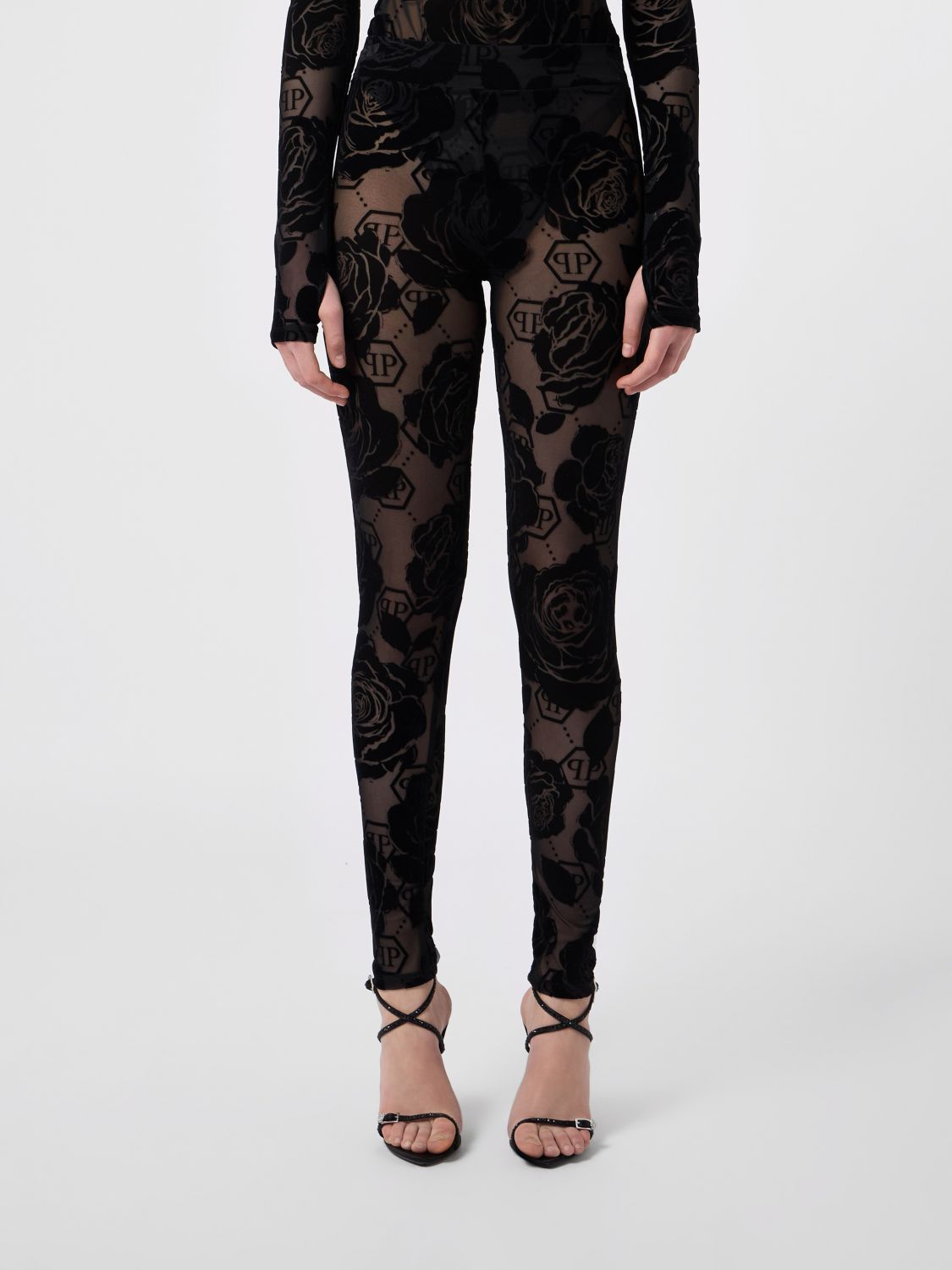 Philipp Plein Pants Woman In Black