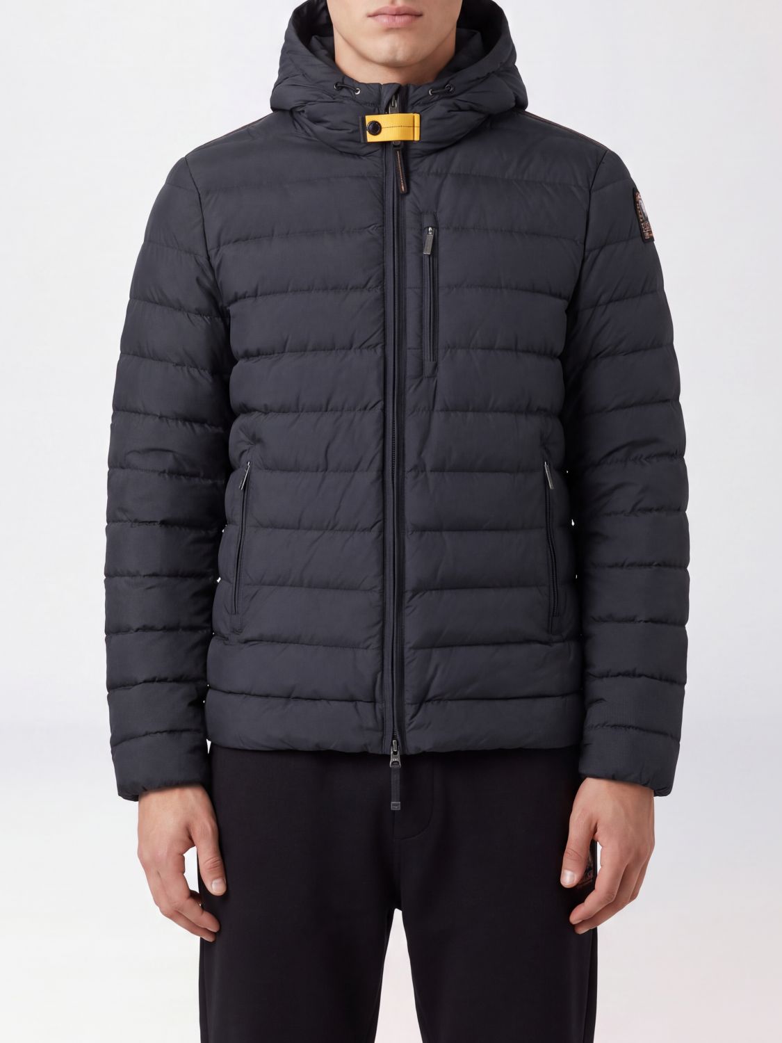 Parajumpers Hooded Quilted Nylon Down Jacket with Zip Closure